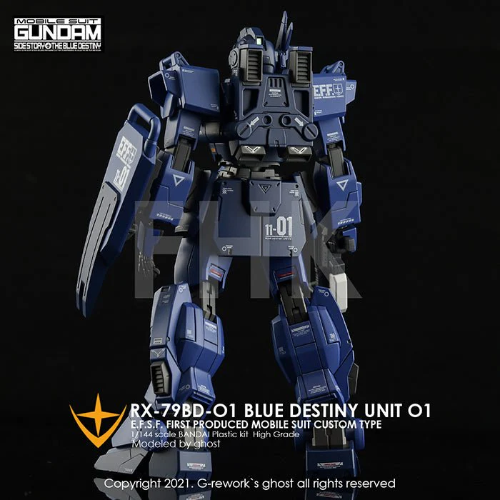 G-Rework [HG] RX-79 BD-01 [BLUE DESTINY] - Image 6