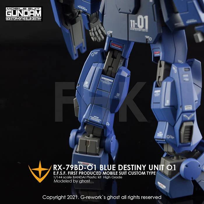 G-Rework [HG] RX-79 BD-01 [BLUE DESTINY] - Image 7