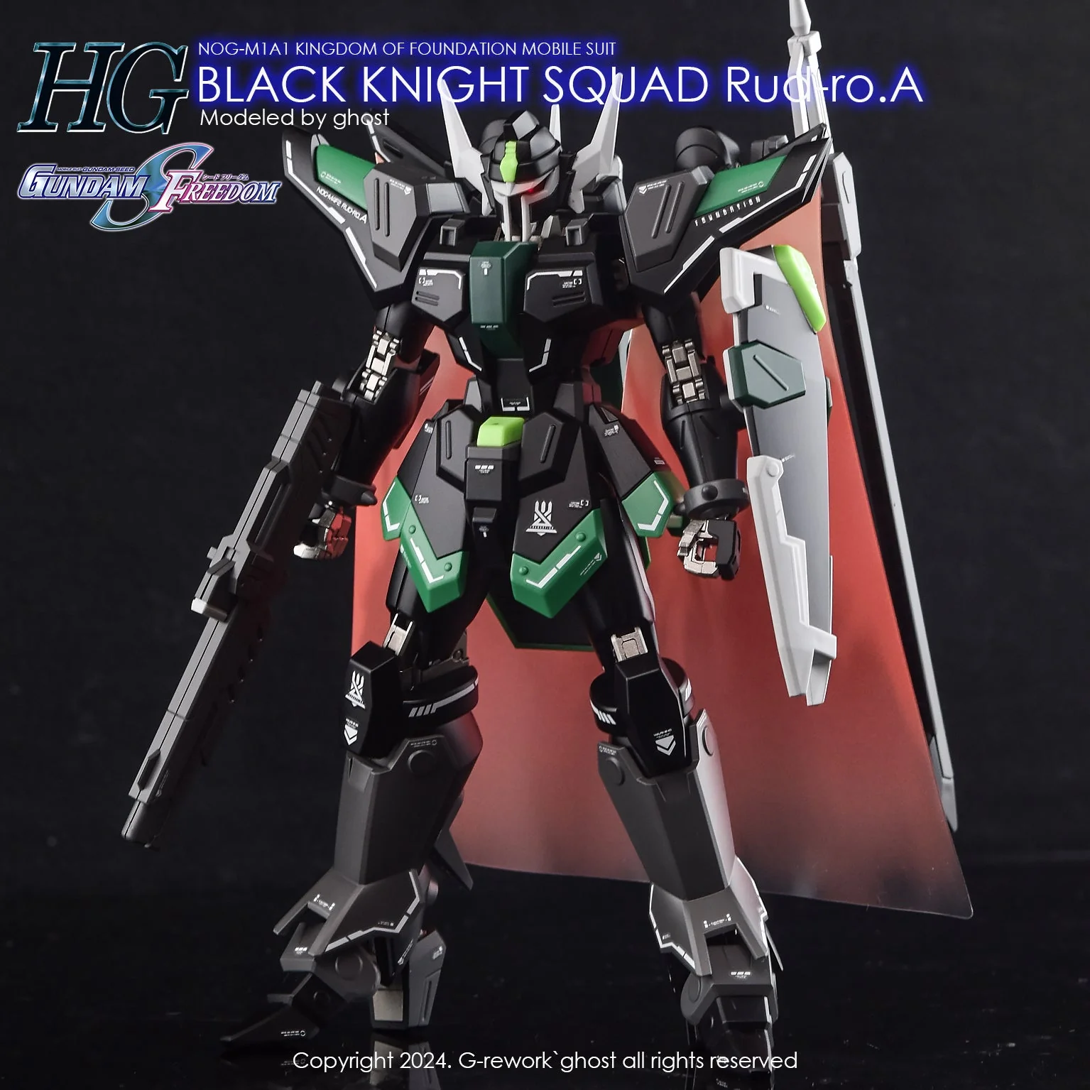 G-Rework [HG] [SEED] Black Knight Squad (B.K.S) RUD-RO ( Series selectable ) - Image 10