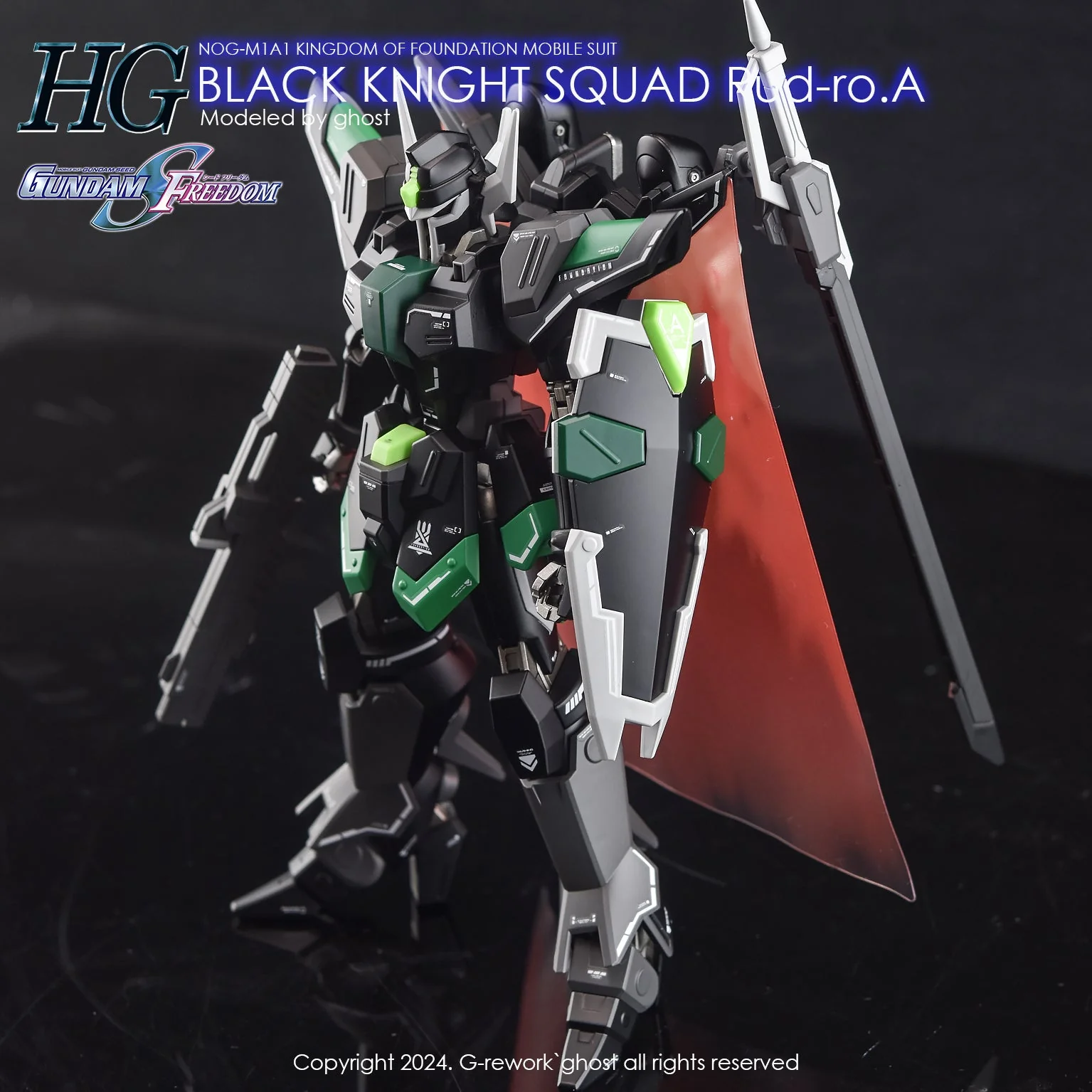 G-Rework [HG] [SEED] Black Knight Squad (B.K.S) RUD-RO ( Series selectable ) - Image 12