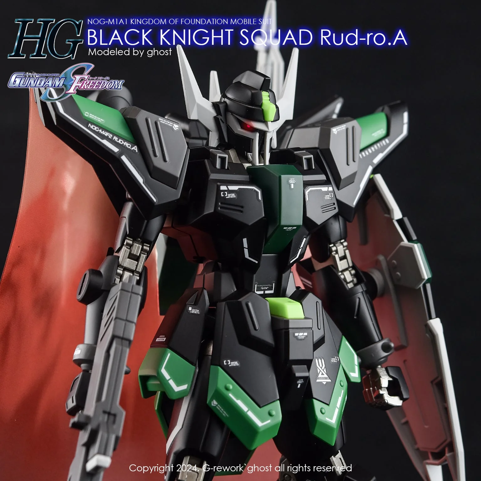 G-Rework [HG] [SEED] Black Knight Squad (B.K.S) RUD-RO ( Series selectable ) - Image 14