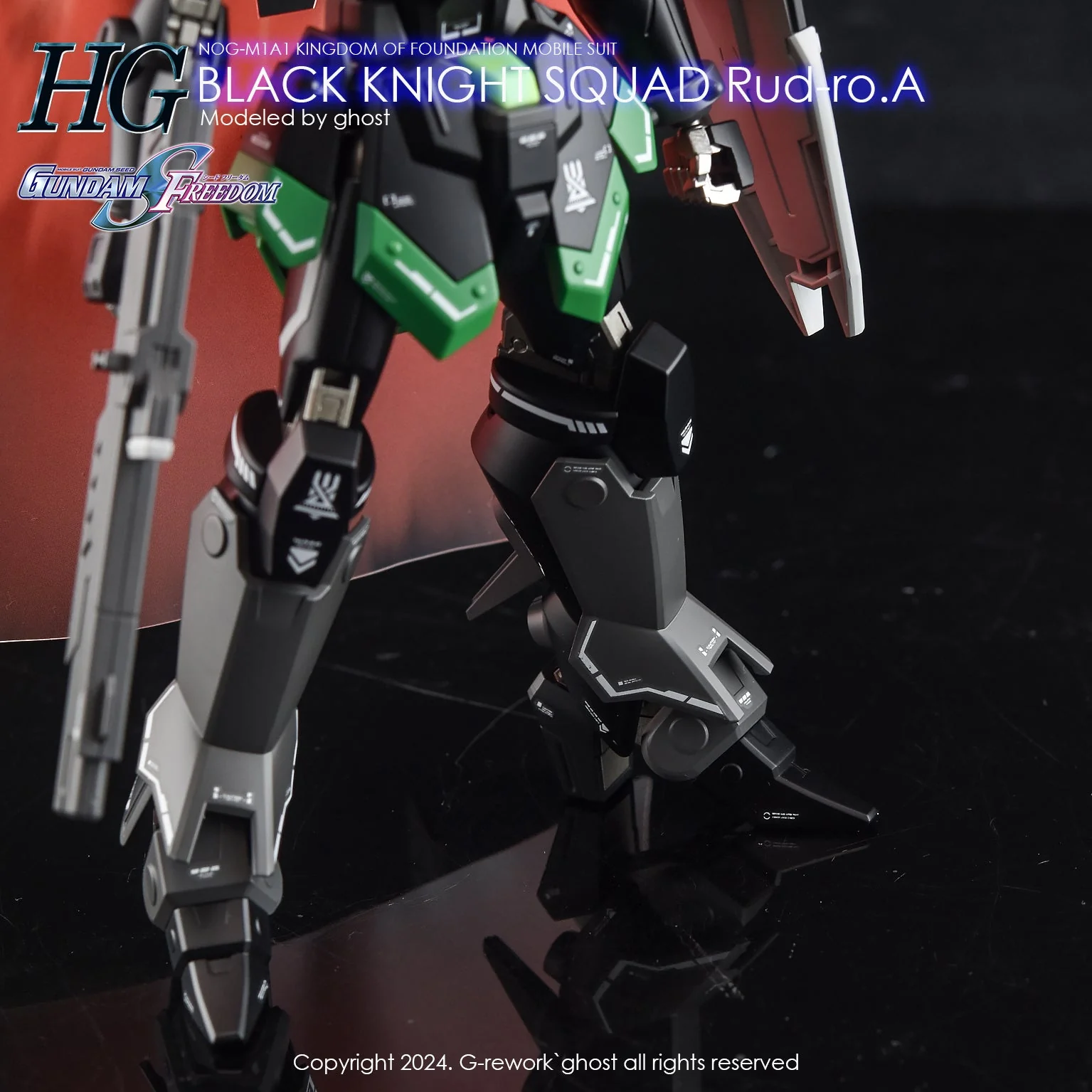 G-Rework [HG] [SEED] Black Knight Squad (B.K.S) RUD-RO ( Series selectable ) - Image 15