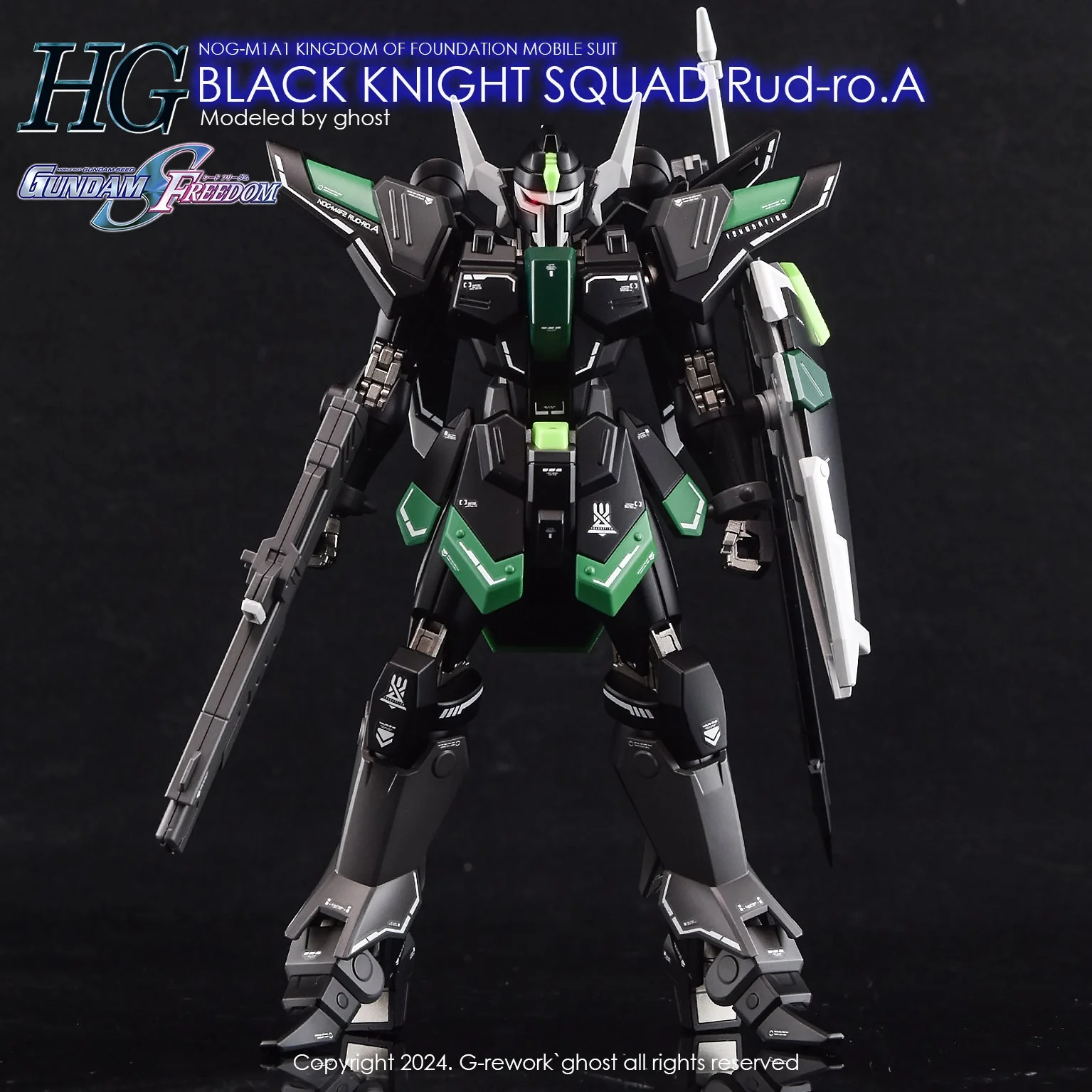 G-Rework [HG] [SEED] Black Knight Squad (B.K.S) RUD-RO ( Series selectable ) - Image 7