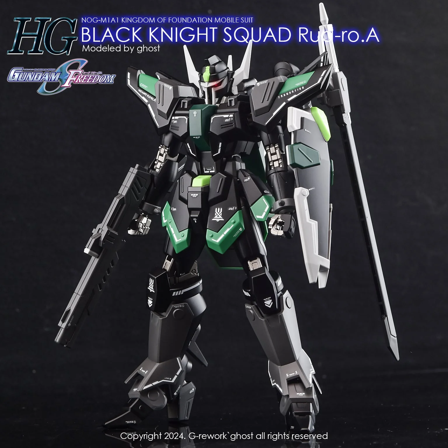 G-Rework [HG] [SEED] Black Knight Squad (B.K.S) RUD-RO ( Series selectable ) - Image 8