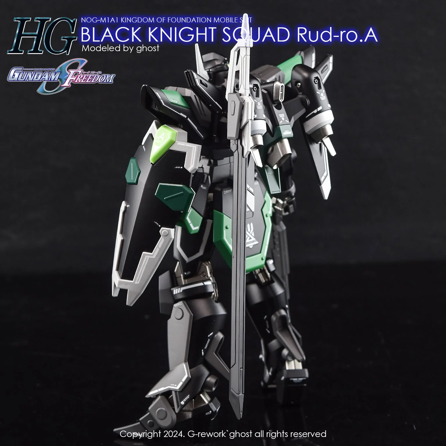 G-Rework [HG] [SEED] Black Knight Squad (B.K.S) RUD-RO ( Series selectable ) - Image 9