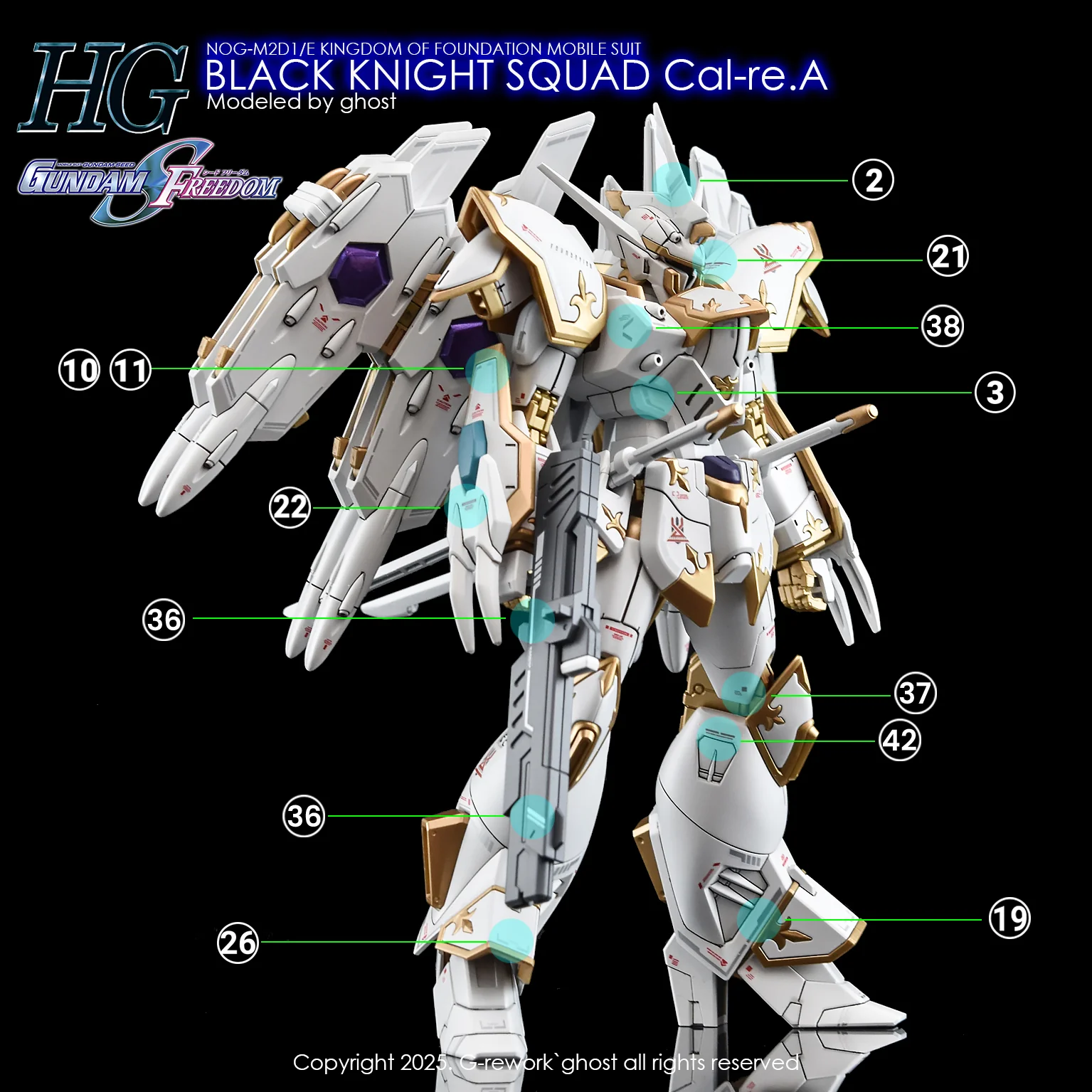 G-Rework [HG] [SEED] BLACK KNIGHT SQUAD Cal-re.A