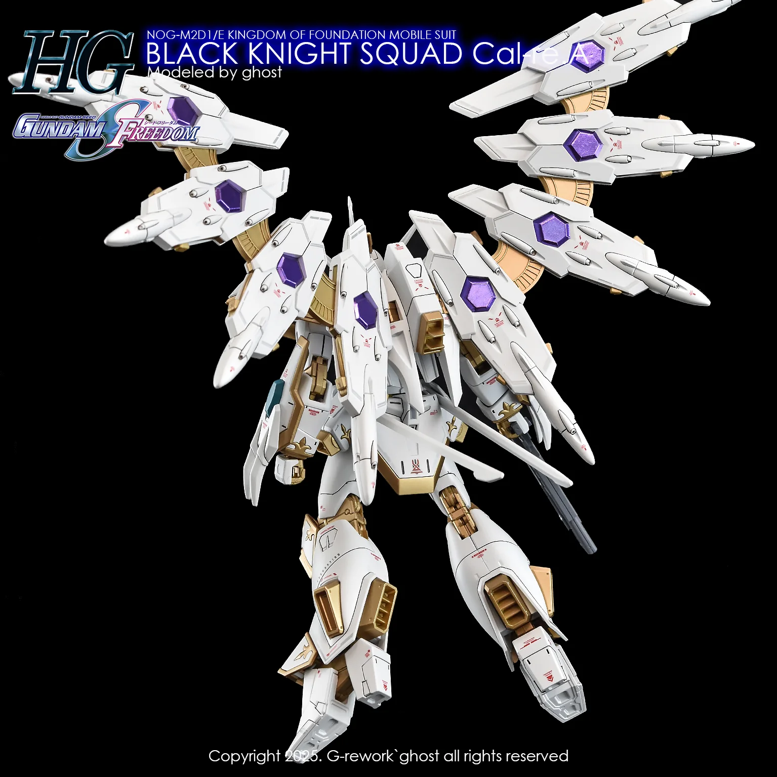 G-Rework [HG] [SEED] BLACK KNIGHT SQUAD Cal-re.A - Image 11