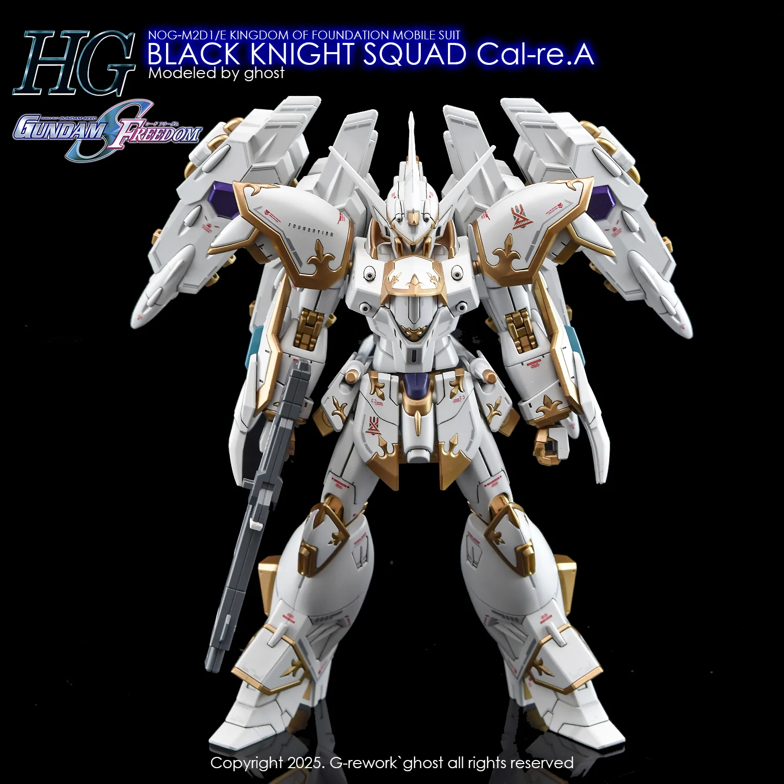 G-Rework [HG] [SEED] BLACK KNIGHT SQUAD Cal-re.A - Image 15