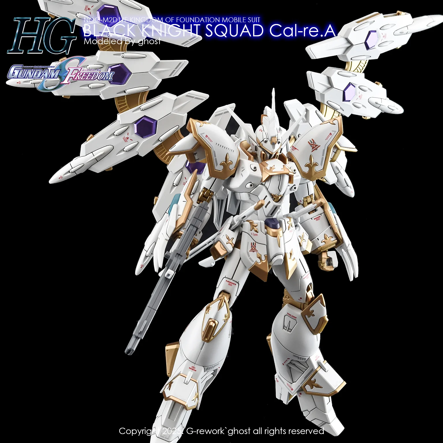 G-Rework [HG] [SEED] BLACK KNIGHT SQUAD Cal-re.A - Image 17