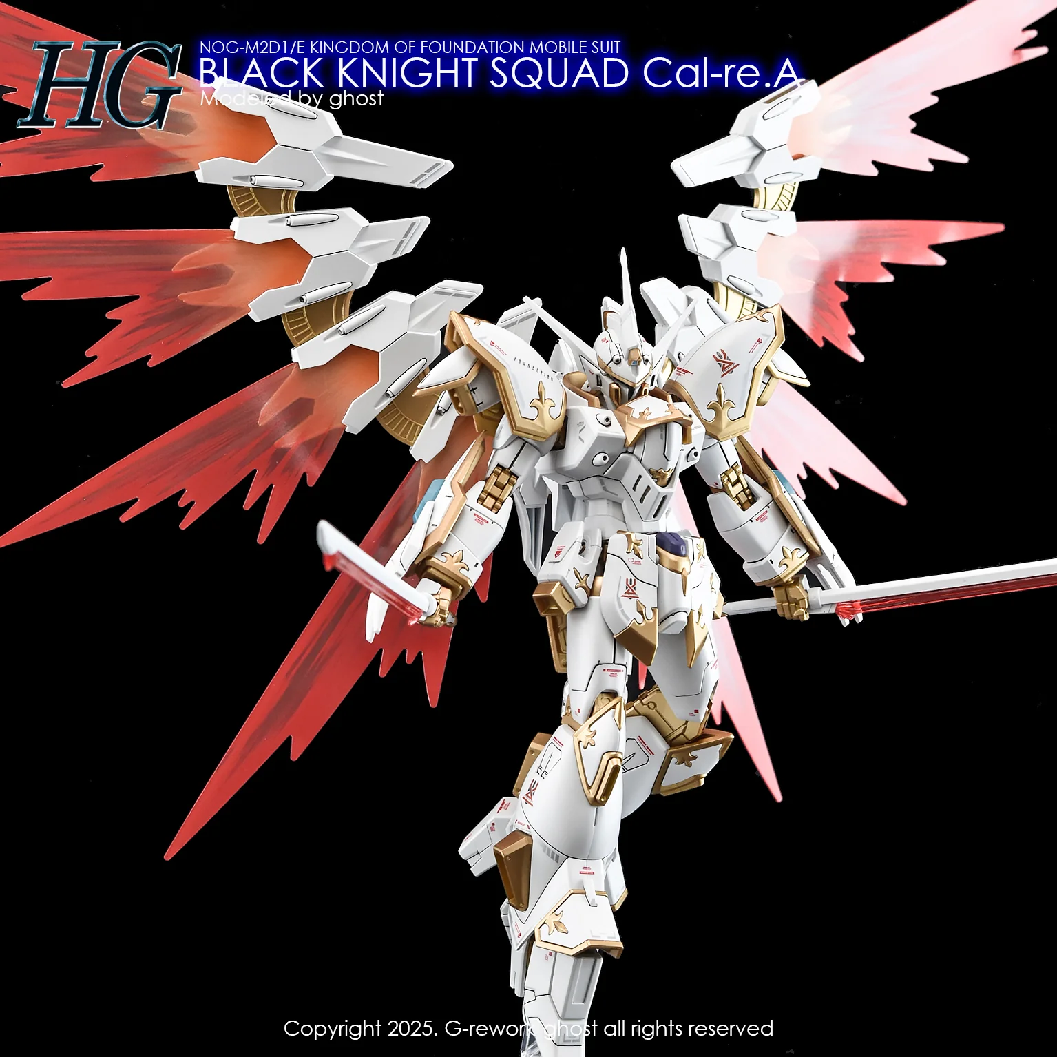 G-Rework [HG] [SEED] BLACK KNIGHT SQUAD Cal-re.A - Image 21