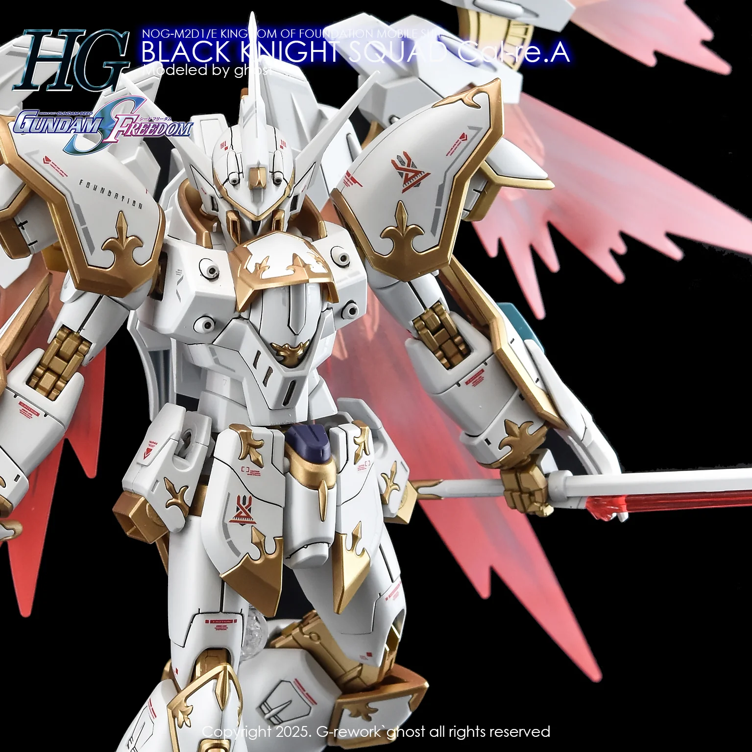 G-Rework [HG] [SEED] BLACK KNIGHT SQUAD Cal-re.A - Image 5