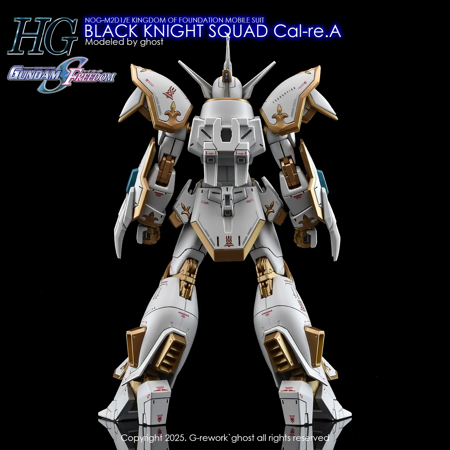 G-Rework [HG] [SEED] BLACK KNIGHT SQUAD Cal-re.A - Image 6