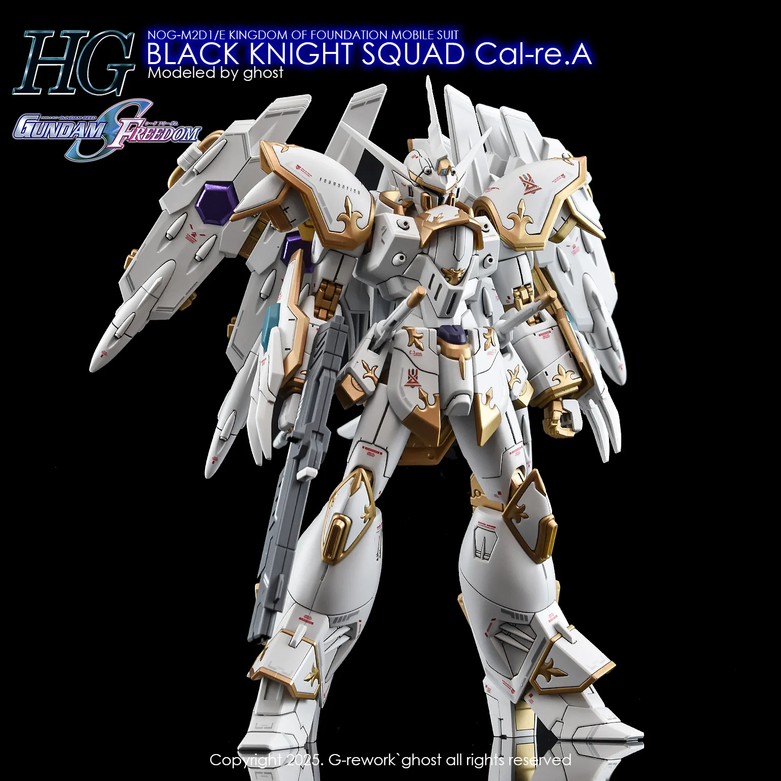 G-Rework [HG] [SEED] BLACK KNIGHT SQUAD Cal-re.A - Image 8