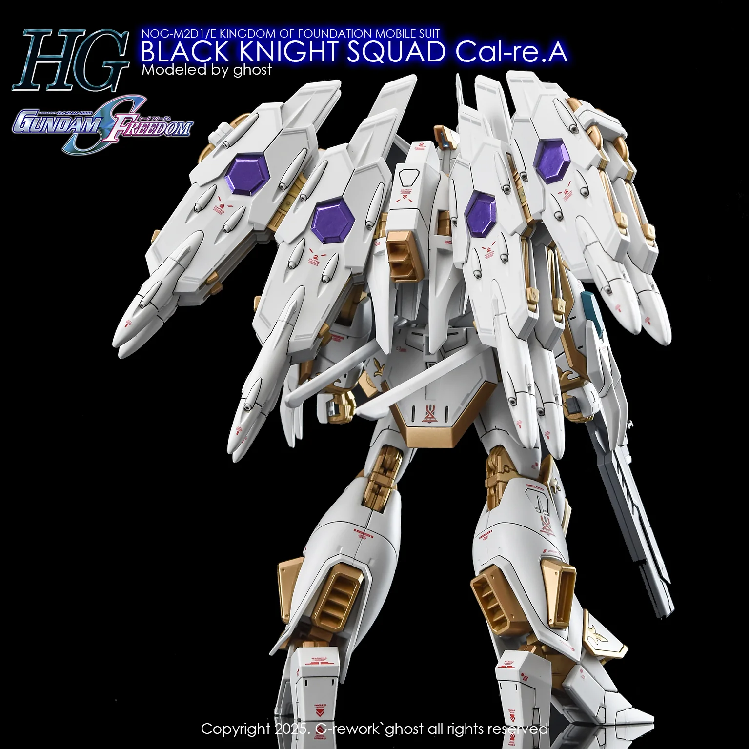 G-Rework [HG] [SEED] BLACK KNIGHT SQUAD Cal-re.A - Image 9