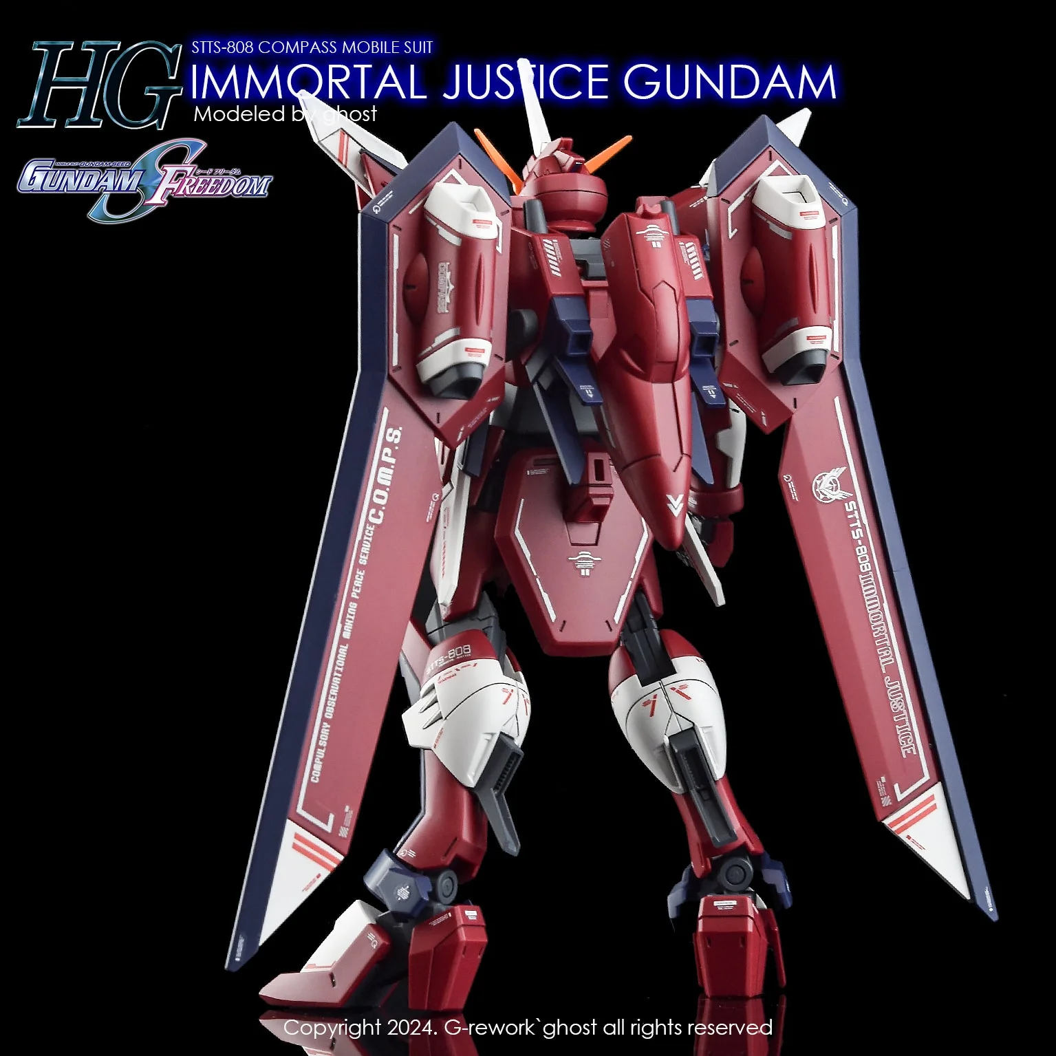G-Rework [HG] [SEED] IMMORTAL JUSTICE GUNDAM - Image 10