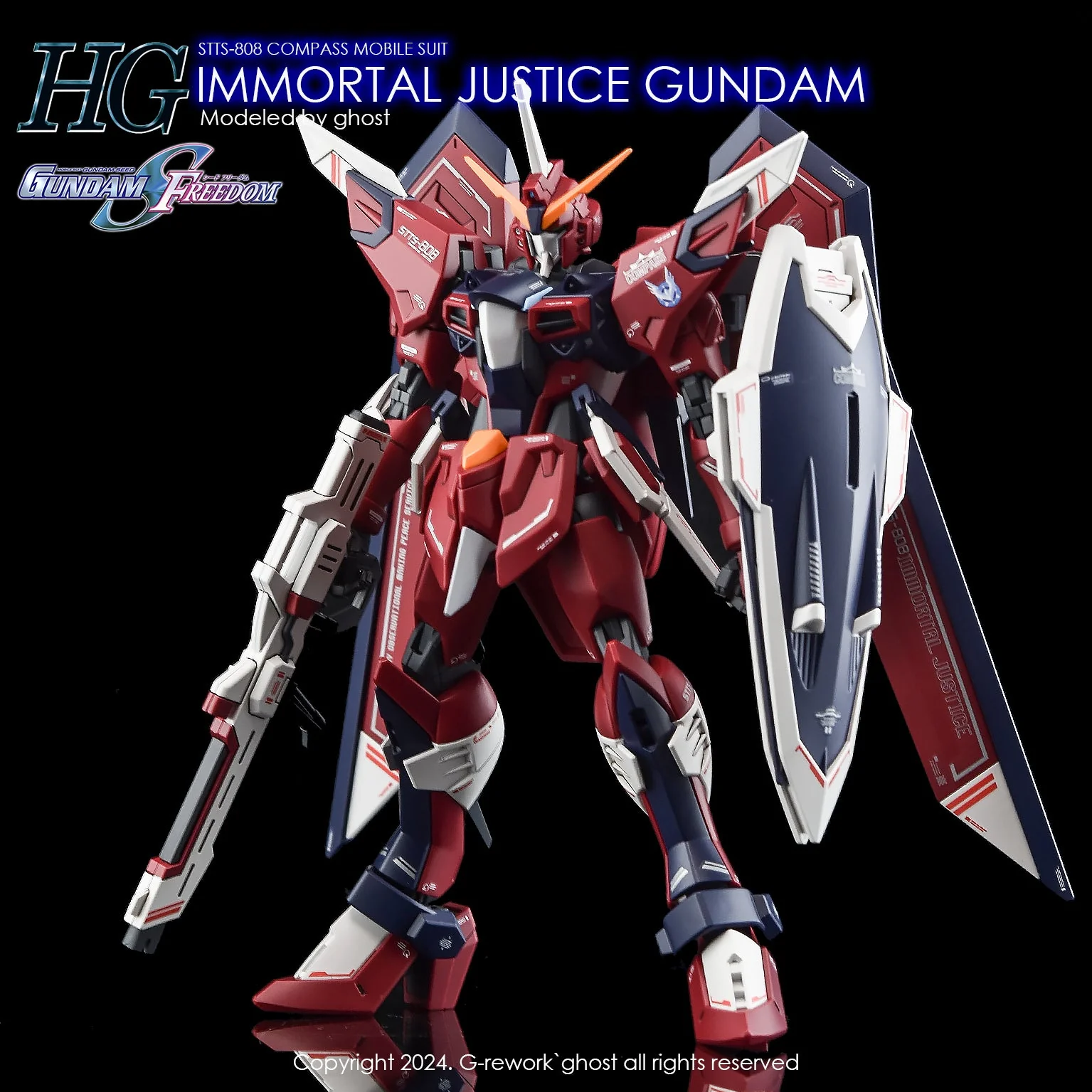 G-Rework [HG] [SEED] IMMORTAL JUSTICE GUNDAM - Image 13