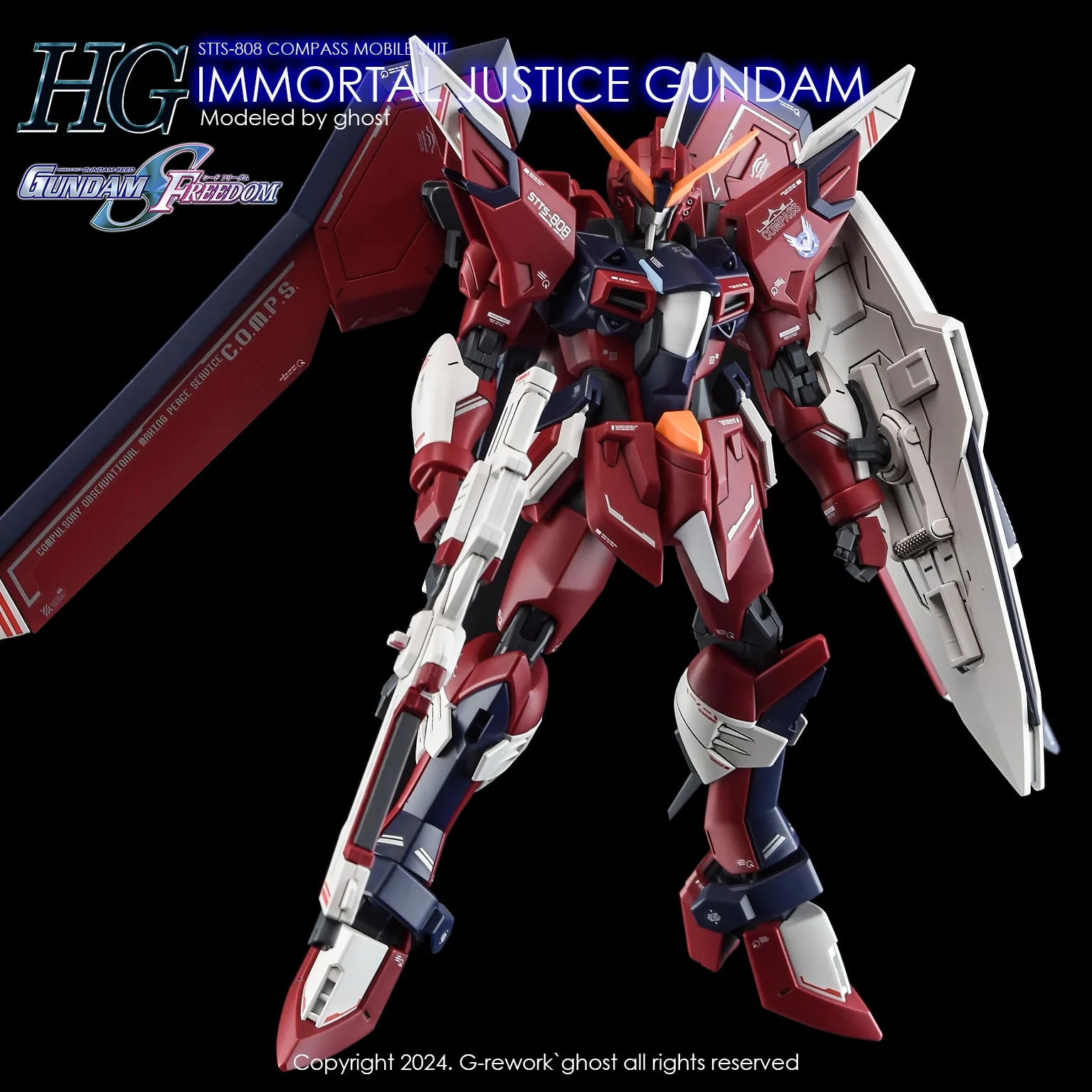 G-Rework [HG] [SEED] IMMORTAL JUSTICE GUNDAM - Image 15