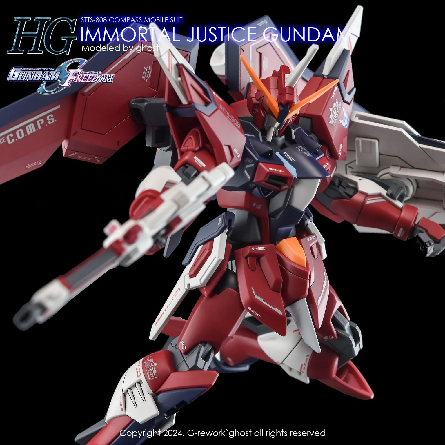 G-Rework [HG] [SEED] IMMORTAL JUSTICE GUNDAM - Image 16