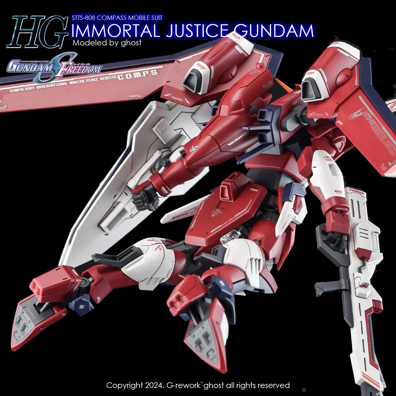 G-Rework [HG] [SEED] IMMORTAL JUSTICE GUNDAM - Image 21