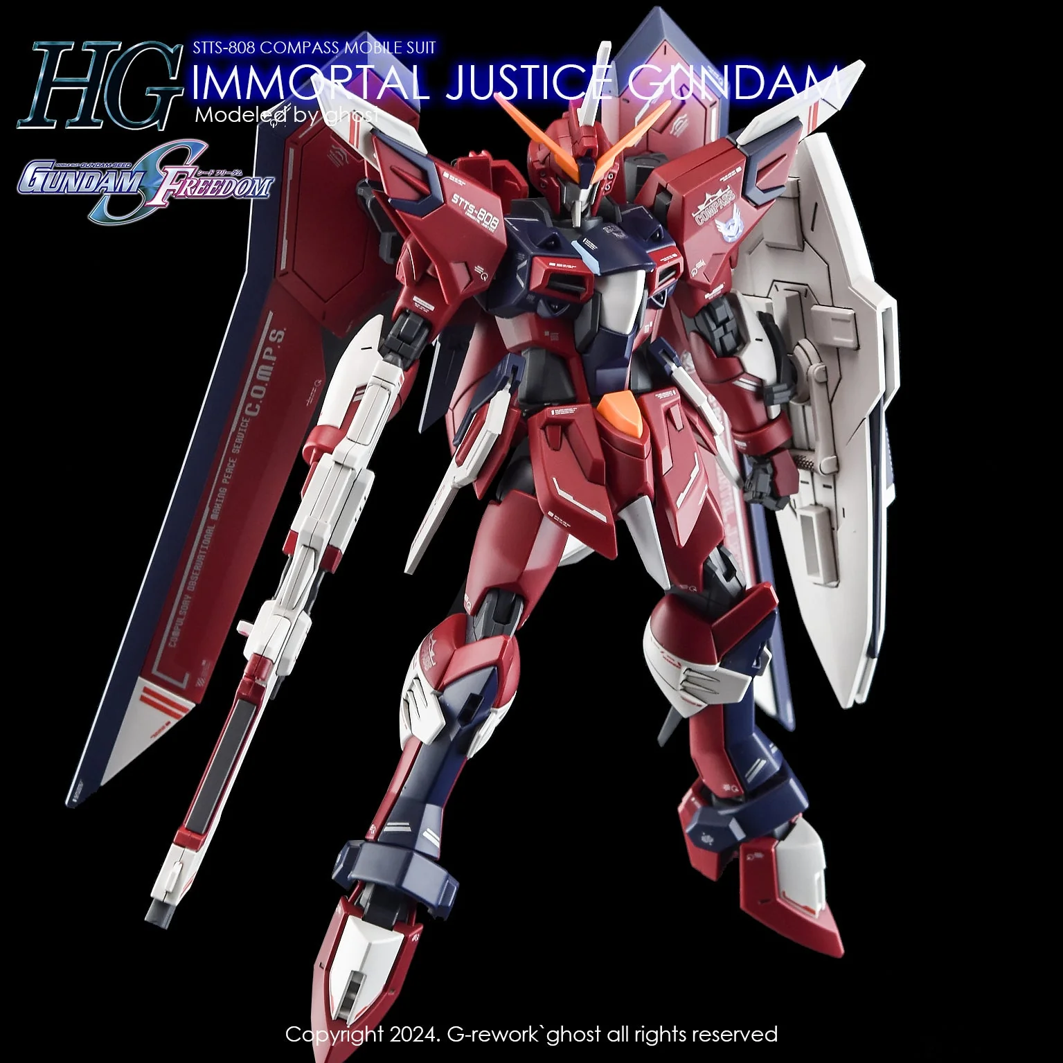 G-Rework [HG] [SEED] IMMORTAL JUSTICE GUNDAM - Image 22