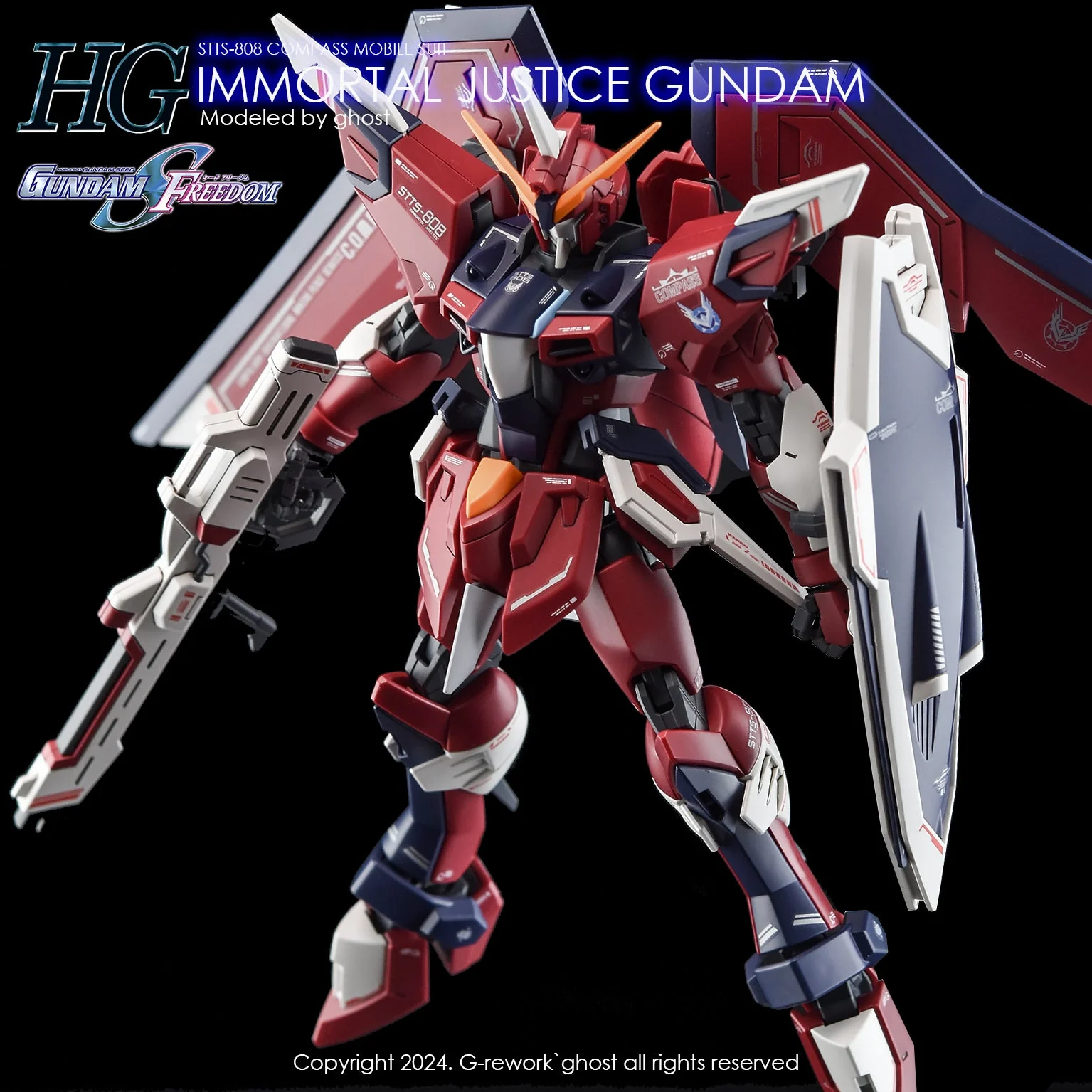 G-Rework [HG] [SEED] IMMORTAL JUSTICE GUNDAM - Image 23