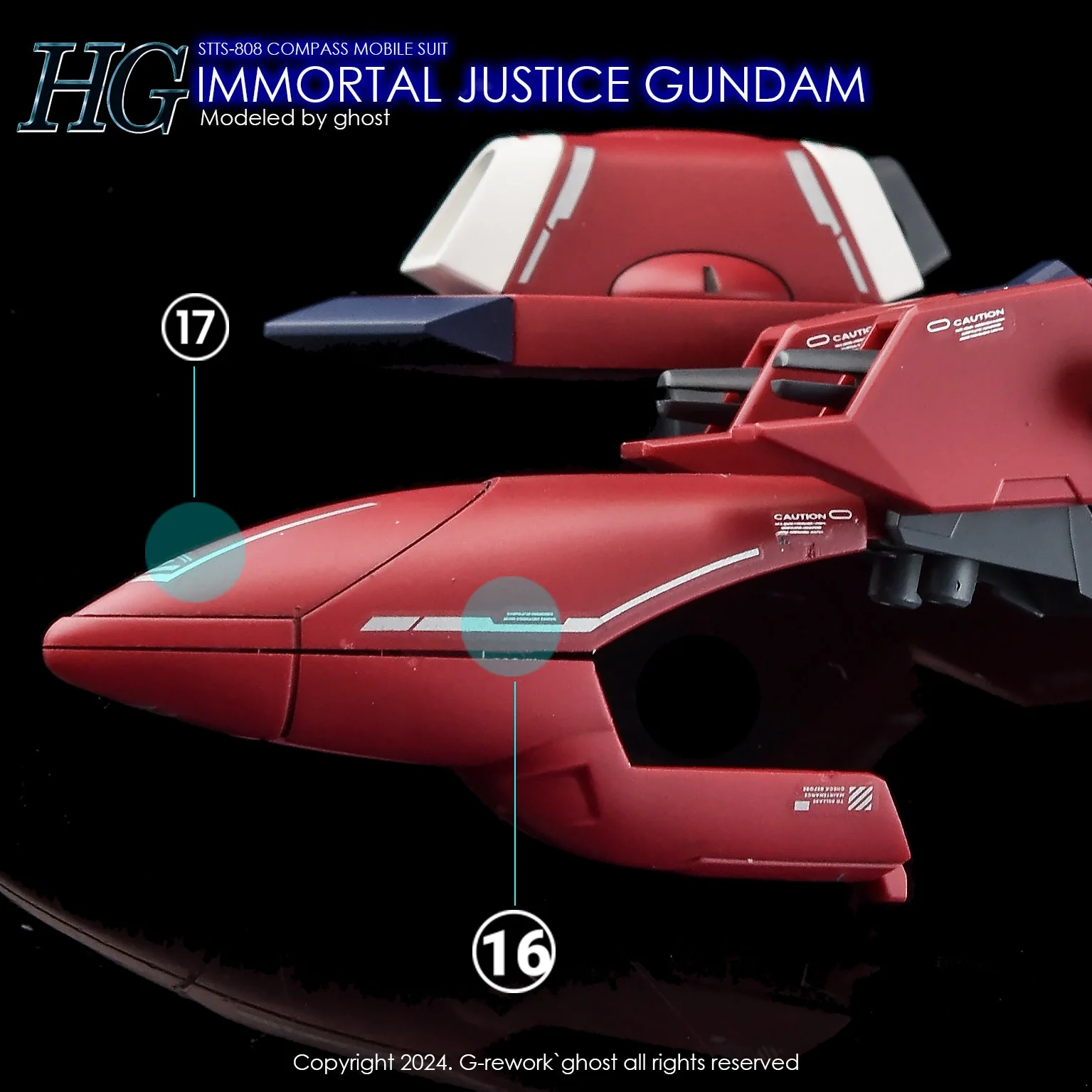 G-Rework [HG] [SEED] IMMORTAL JUSTICE GUNDAM - Image 24