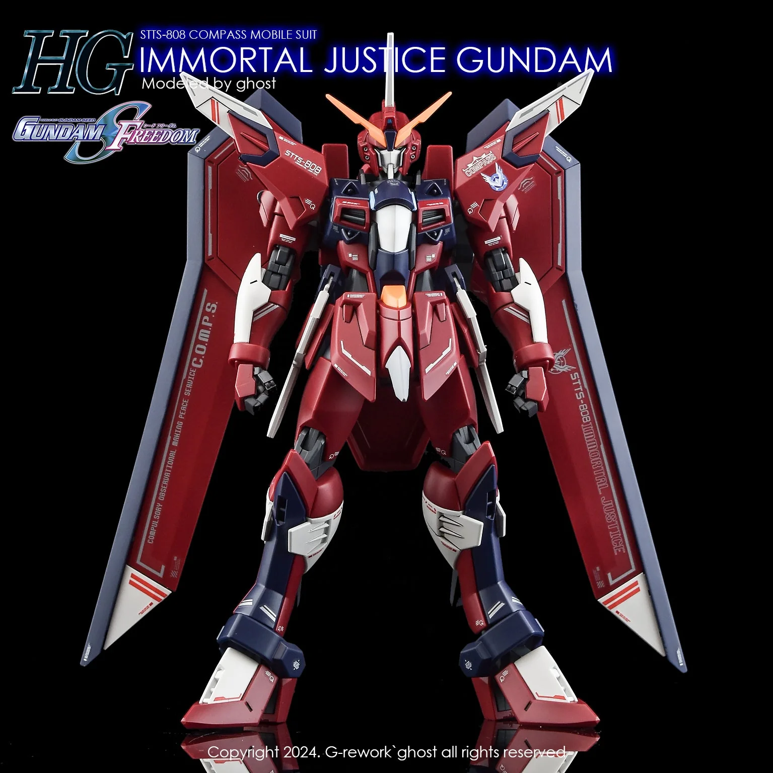 G-Rework [HG] [SEED] IMMORTAL JUSTICE GUNDAM - Image 7