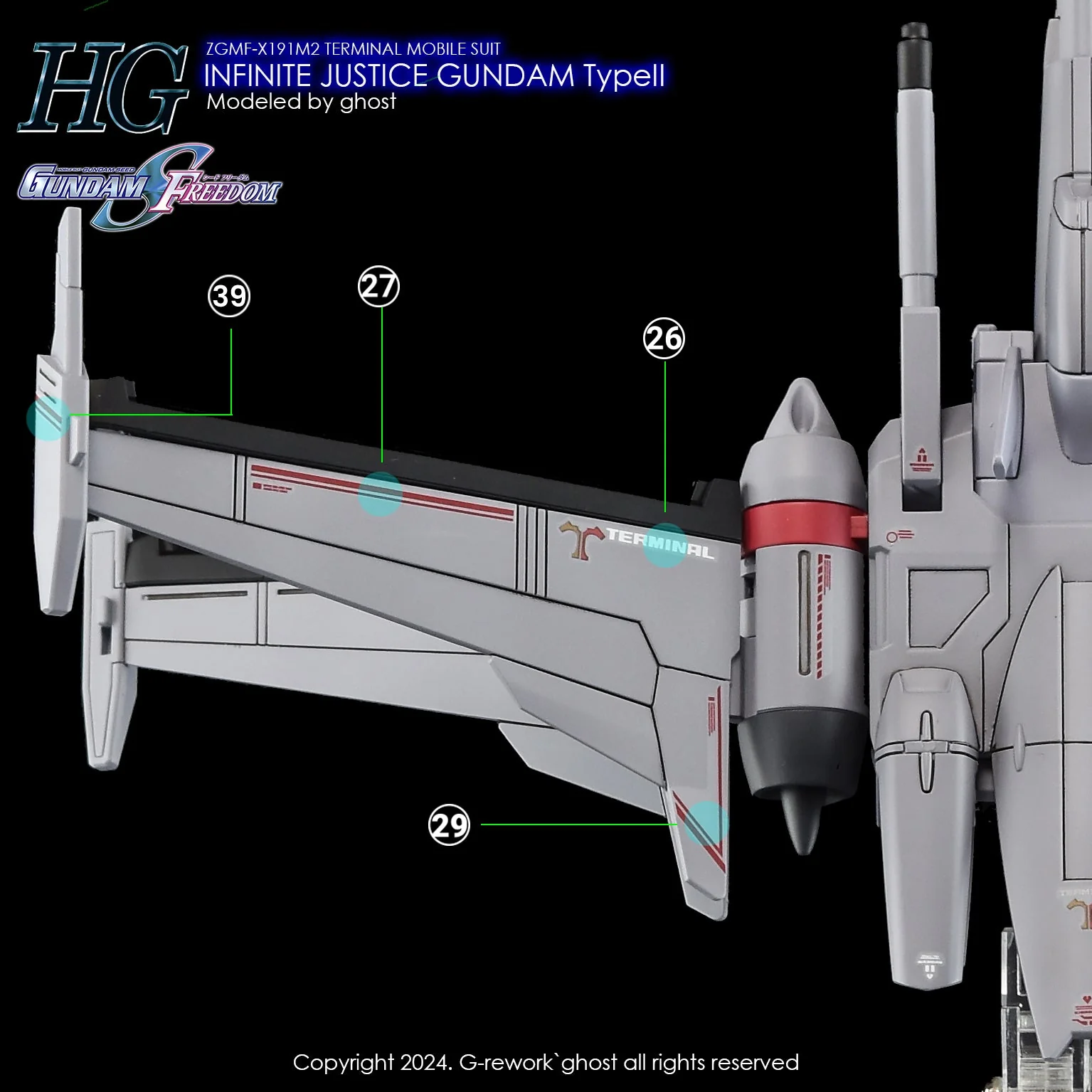 G-Rework [HG] [SEED] INFINITE JUSTICE GUNDAM TYPE 2 - Image 3