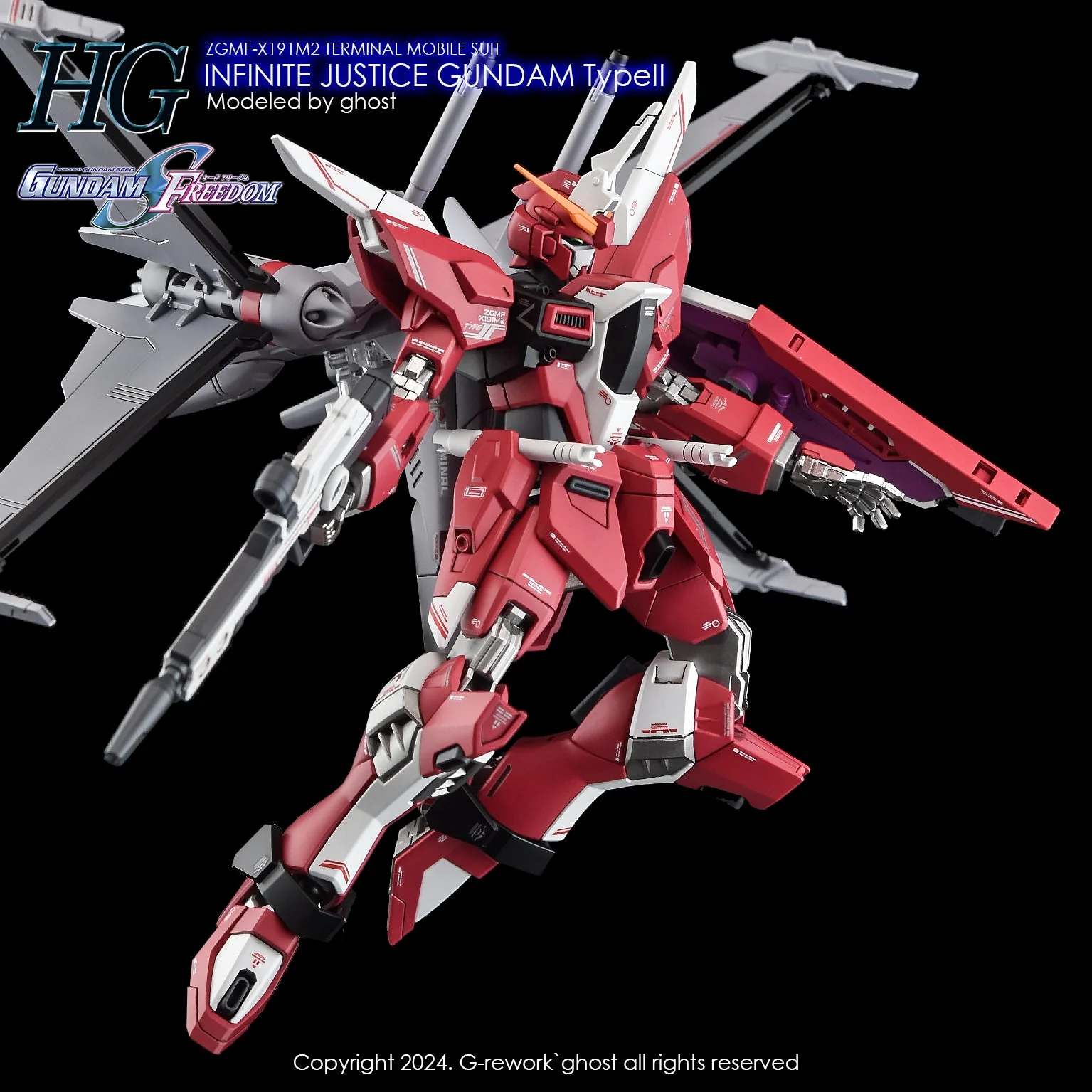 G-Rework [HG] [SEED] INFINITE JUSTICE GUNDAM TYPE 2 - Image 7