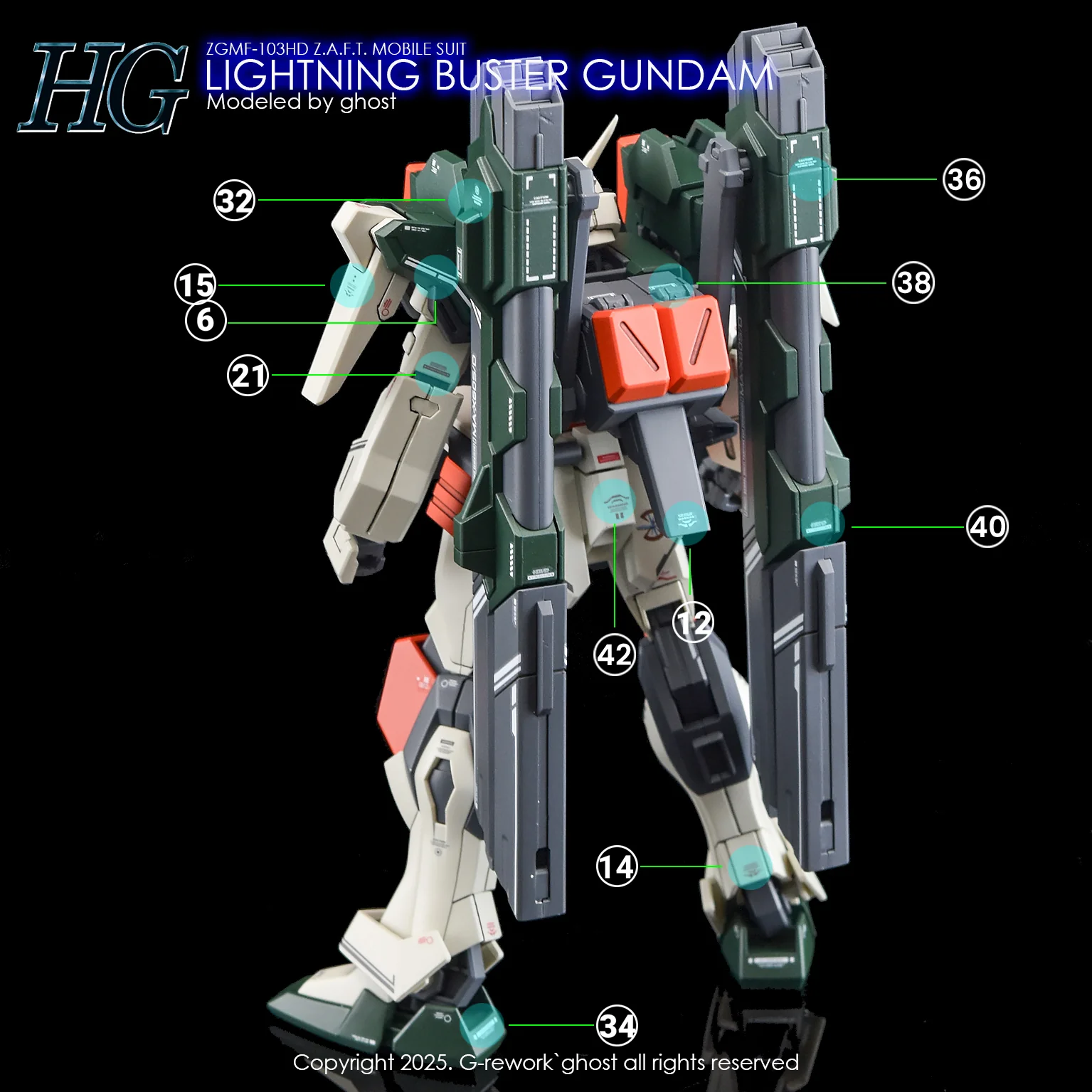 G-Rework HG] [SEED] LIGHTING BUSTER GUNDAM - Image 2