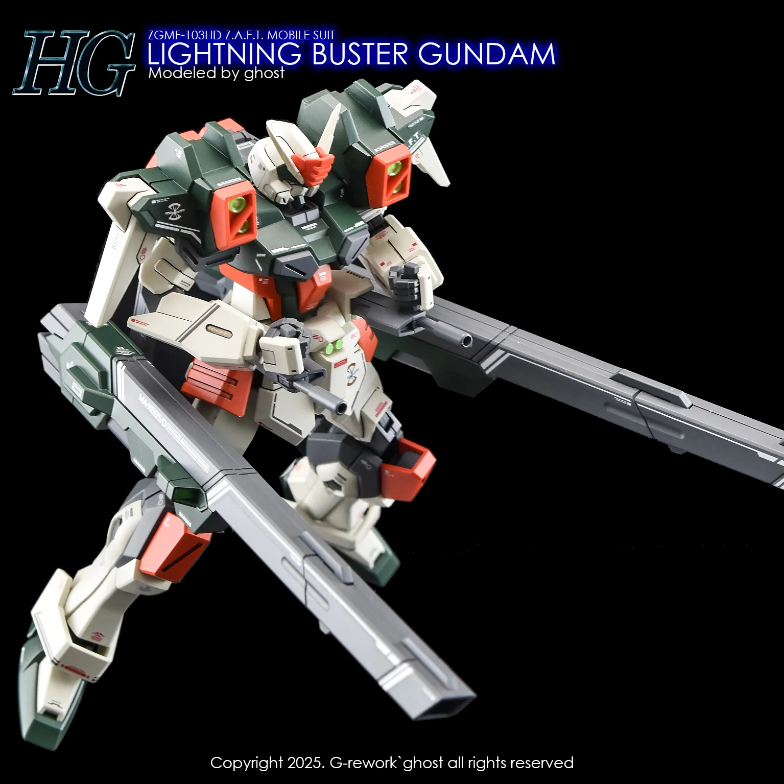 G-Rework HG] [SEED] LIGHTING BUSTER GUNDAM - Image 8