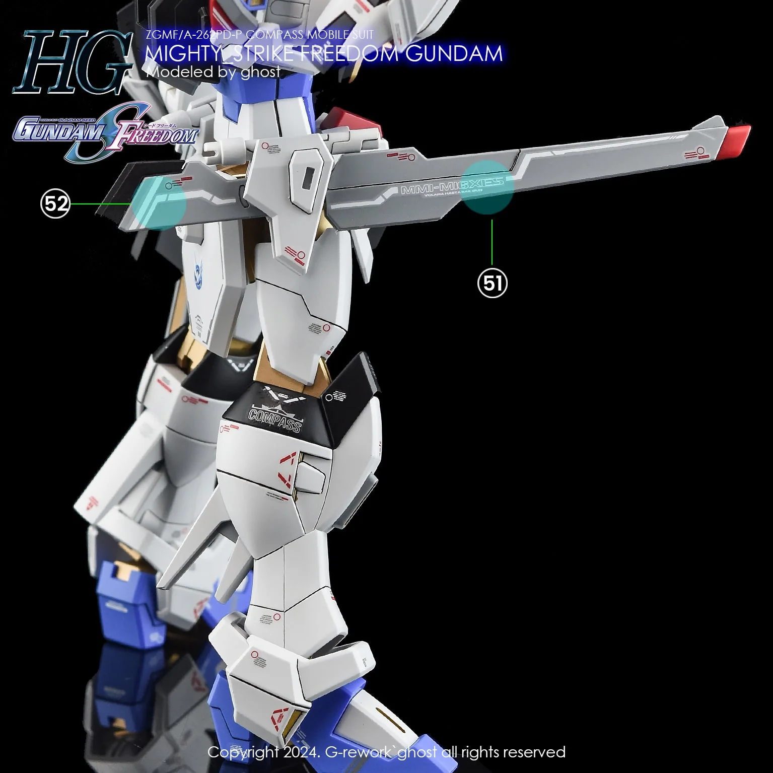 G-Rework [HG] [SEED] MIGHTY STRIKE FREEDOM - Image 3