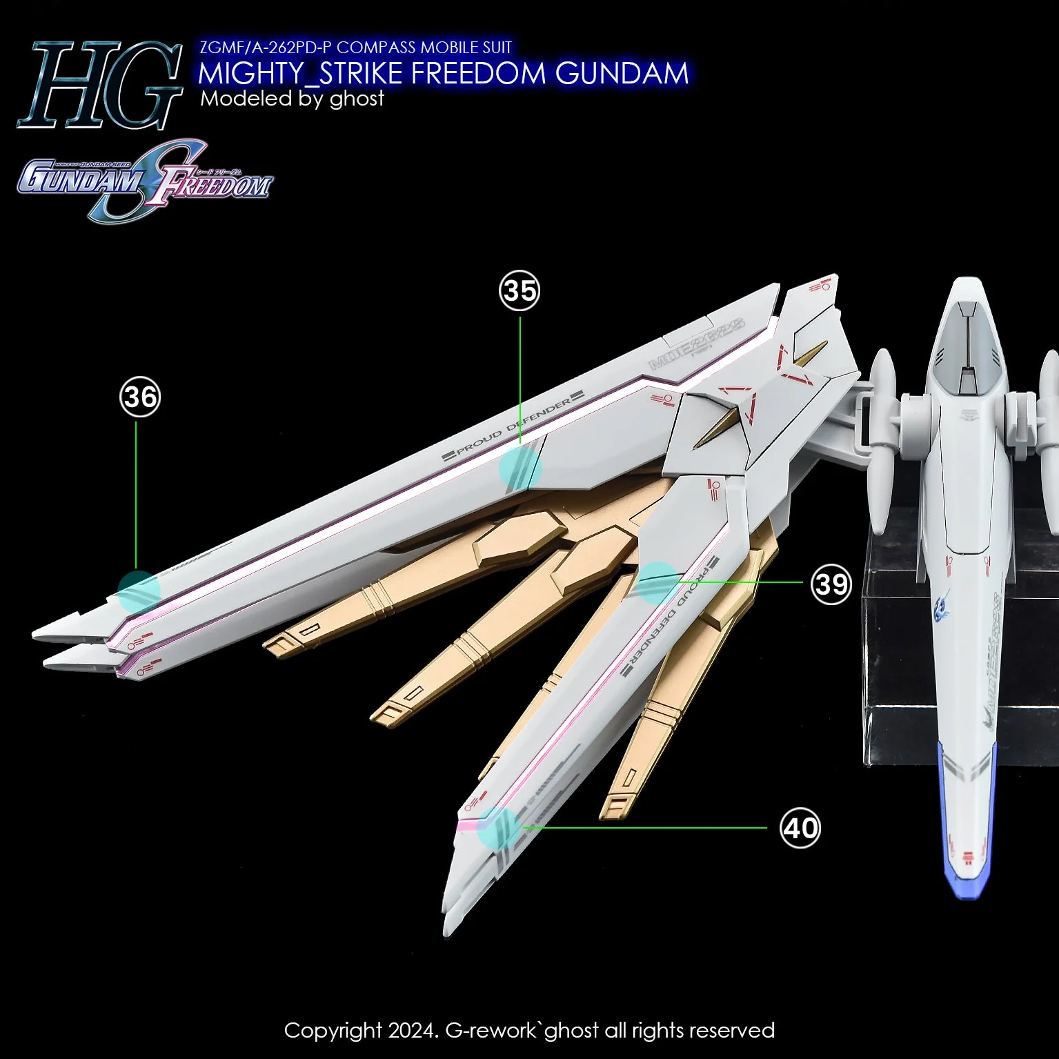 G-Rework [HG] [SEED] MIGHTY STRIKE FREEDOM - Image 5