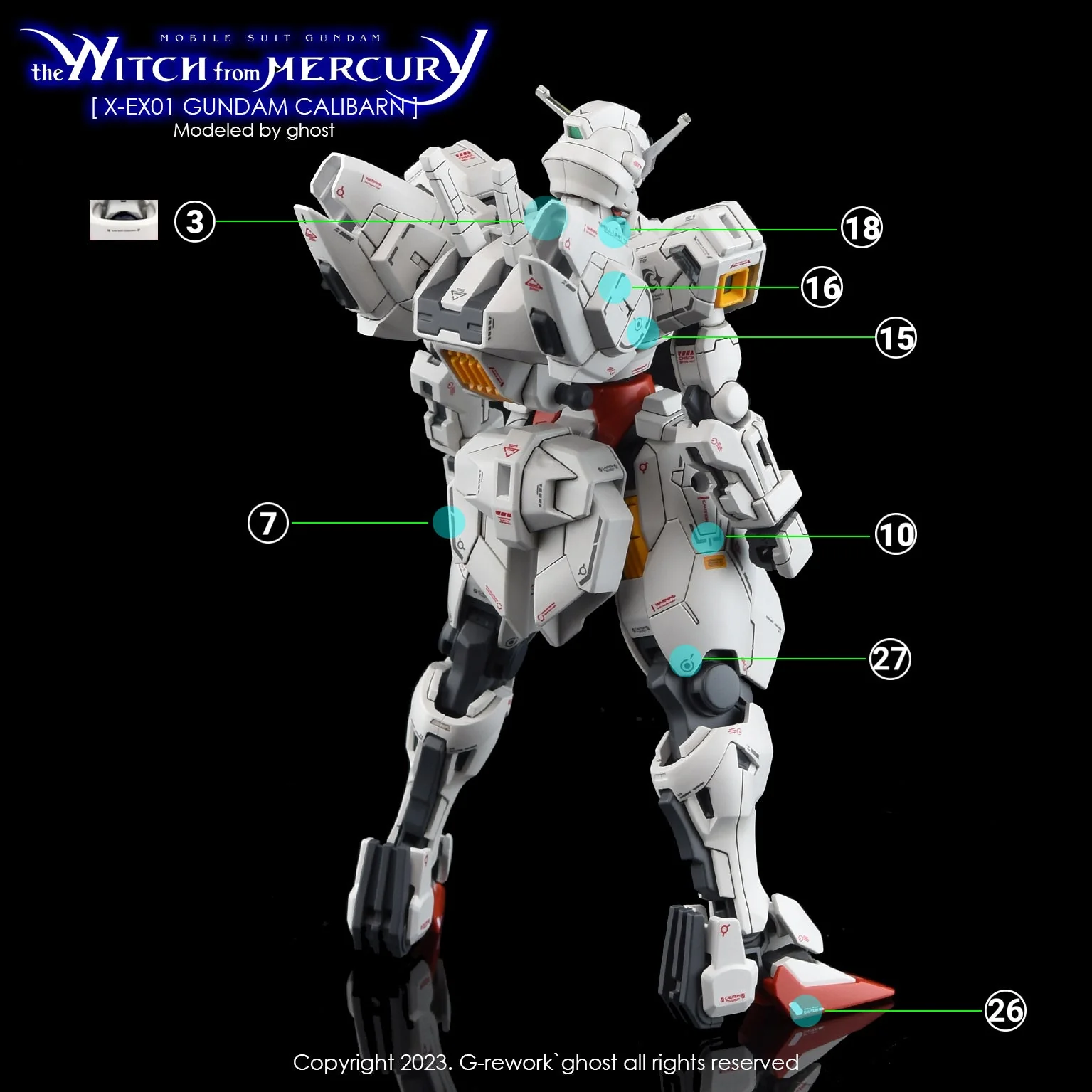 G-Rework [HG] [witch from mercury] CALIBARN - Image 26