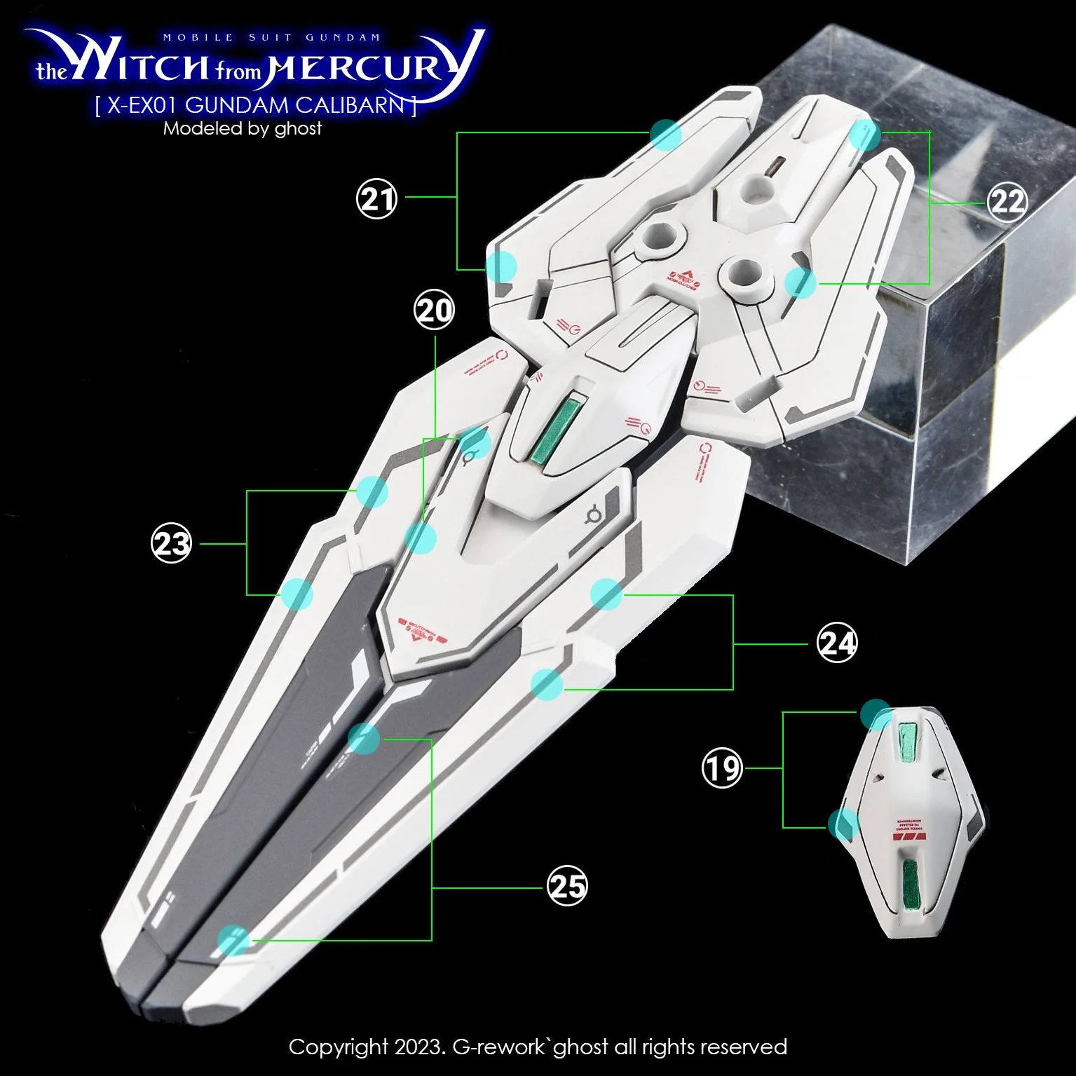 G-Rework [HG] [witch from mercury] CALIBARN - Image 28