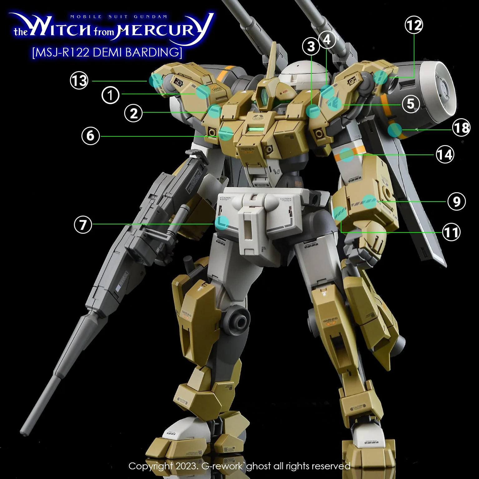 G-Rework [HG] [witch from mercury] Demi Barding (DEMI SERIES) - Image 13