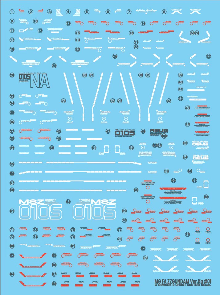 G-Rework Decal [MG] Full Armor ZZ GUNDAM Ver.ka - Image 13