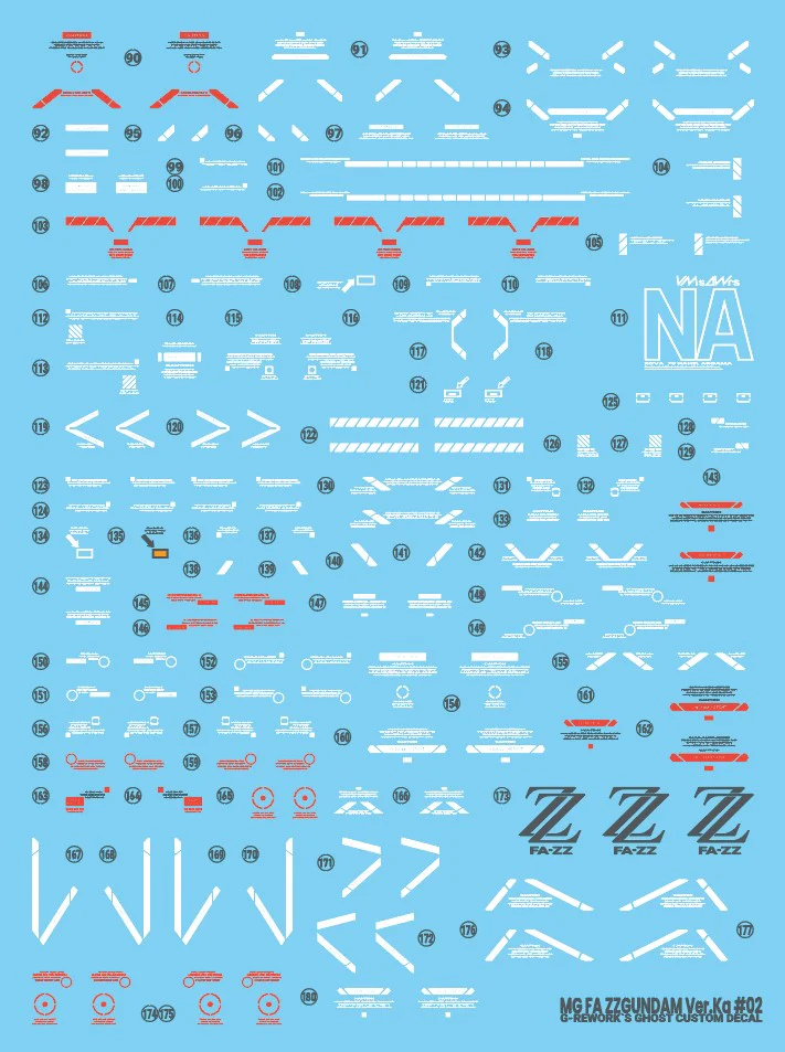 G-Rework Decal [MG] Full Armor ZZ GUNDAM Ver.ka - Image 14