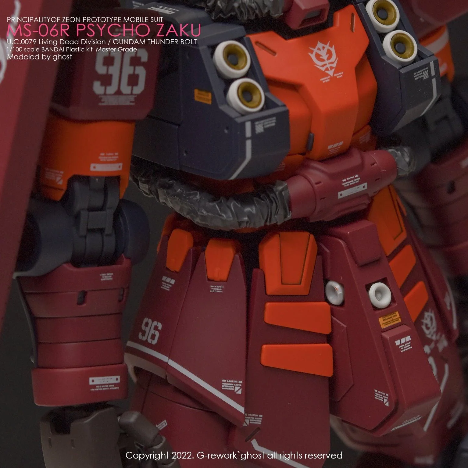 G-Rework [MG] PSYCHO ZAKU [THUNDER BOLT Ver.] - Image 11