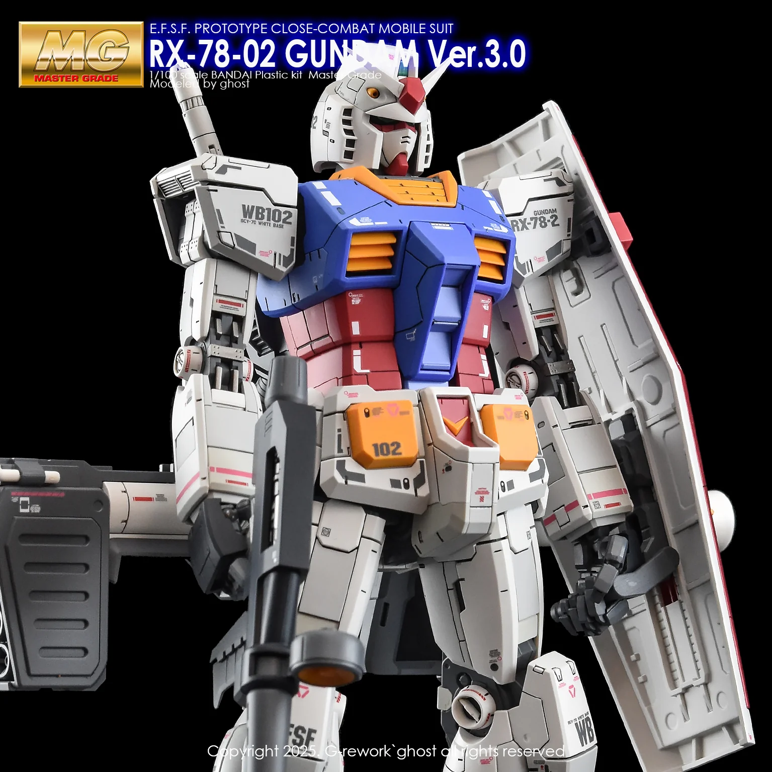 G-Rework [MG] Rx-78-02 GUNDAM 3.0 Ver - Image 10