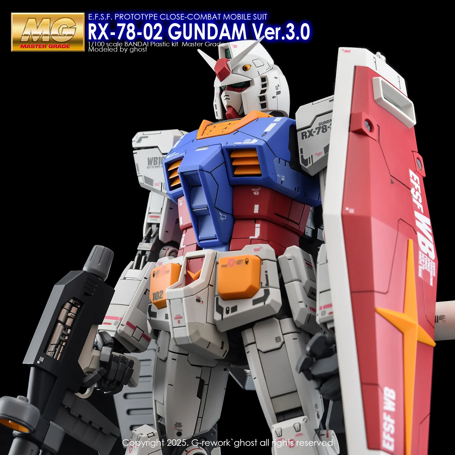 G-Rework [MG] Rx-78-02 GUNDAM 3.0 Ver - Image 11