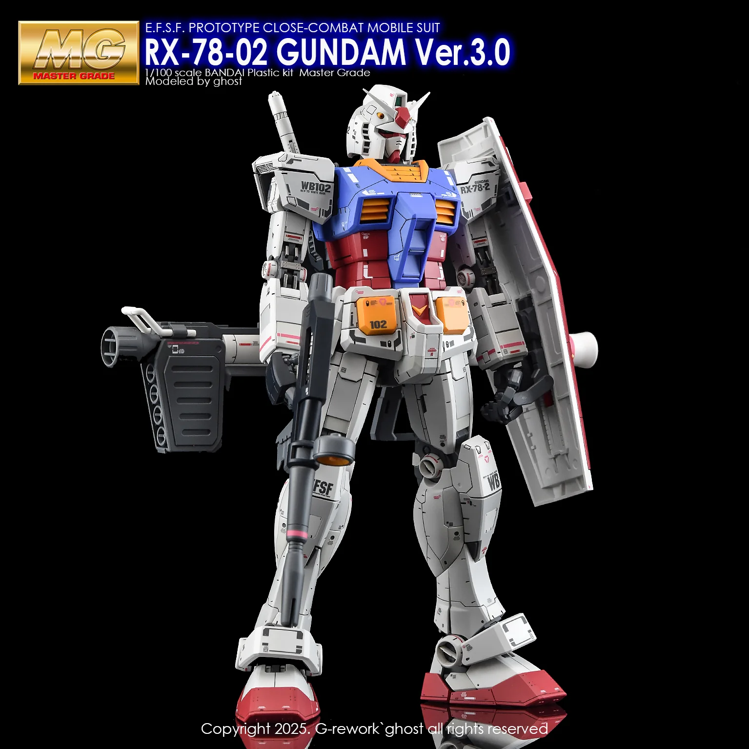 G-Rework [MG] Rx-78-02 GUNDAM 3.0 Ver - Image 5