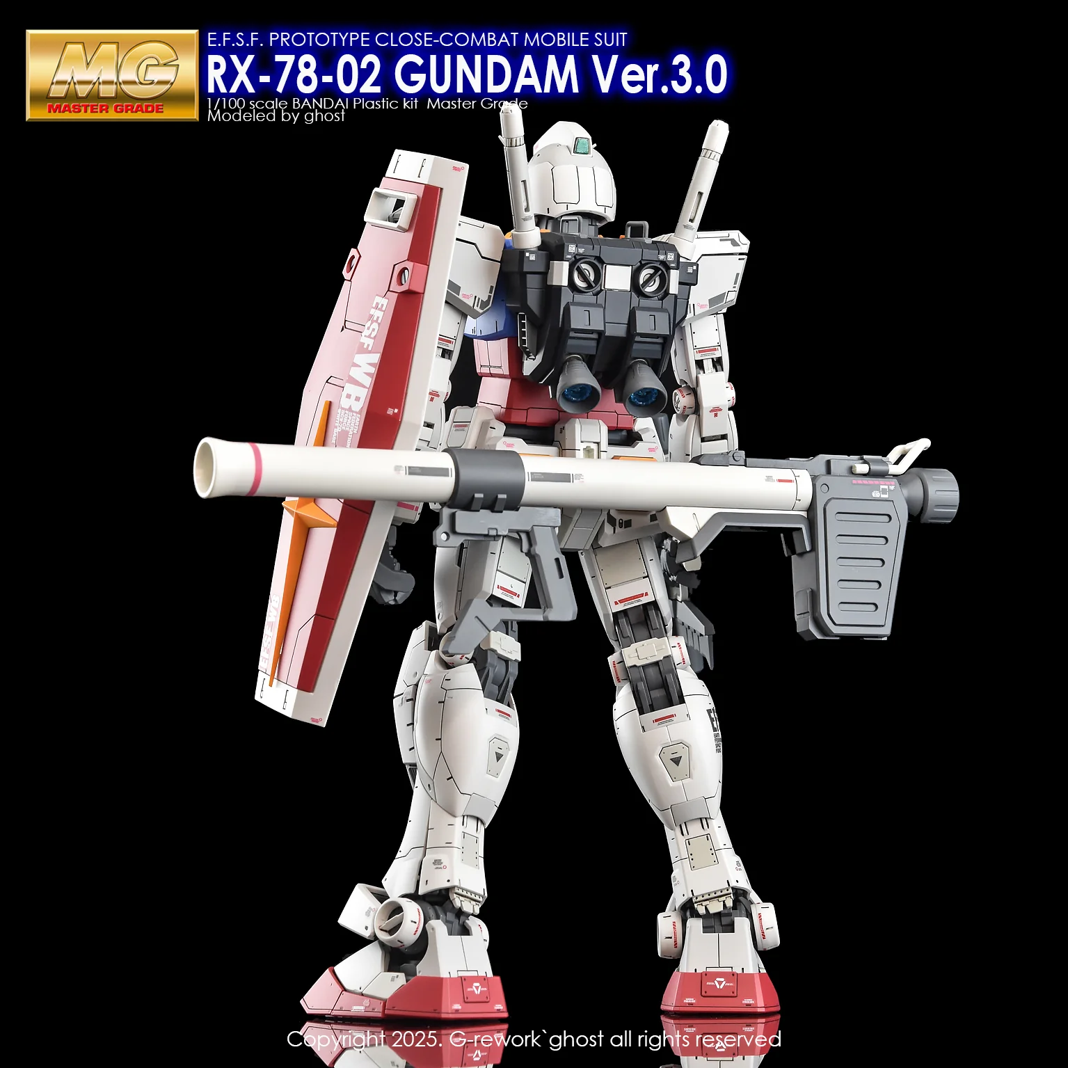 G-Rework [MG] Rx-78-02 GUNDAM 3.0 Ver - Image 6