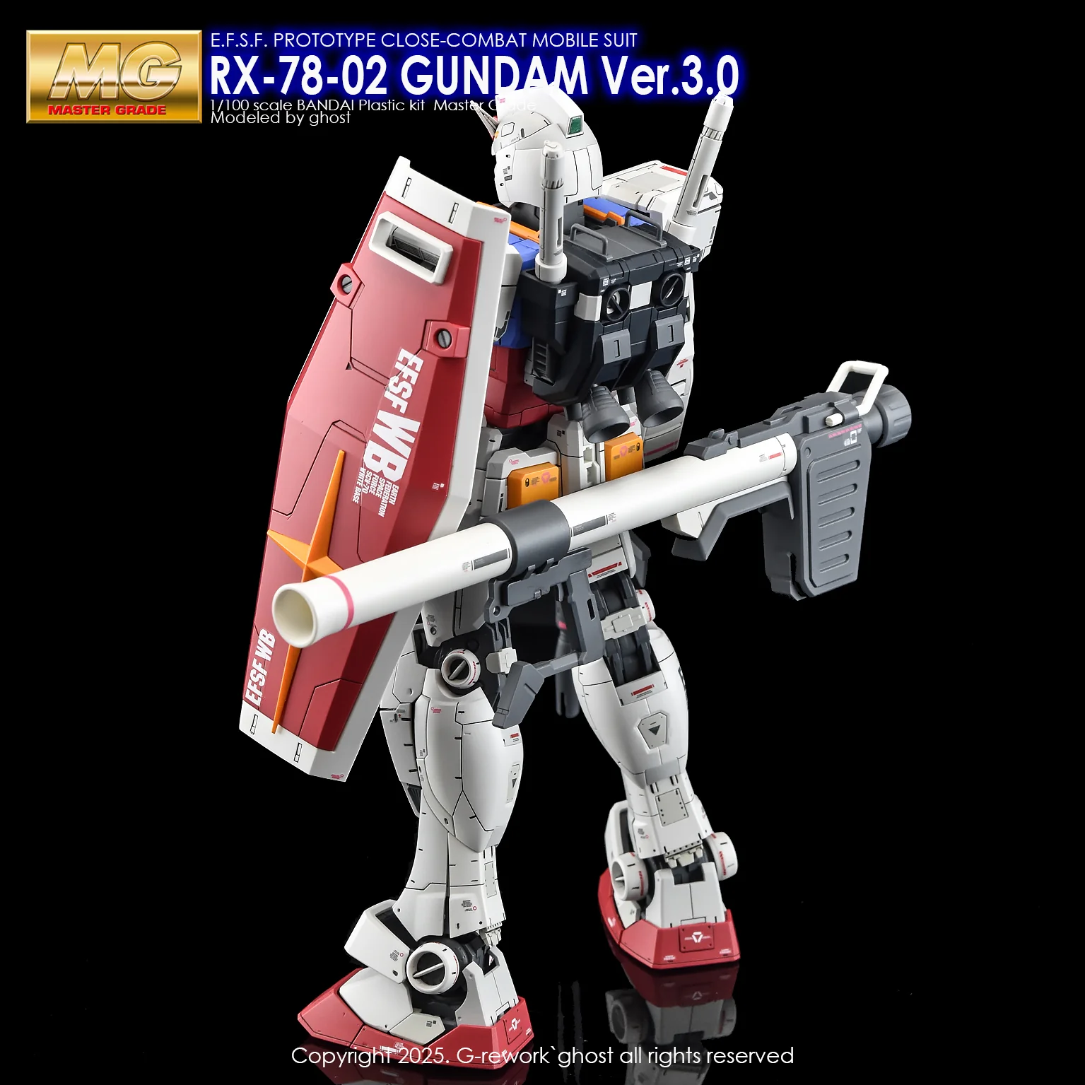 G-Rework [MG] Rx-78-02 GUNDAM 3.0 Ver - Image 7