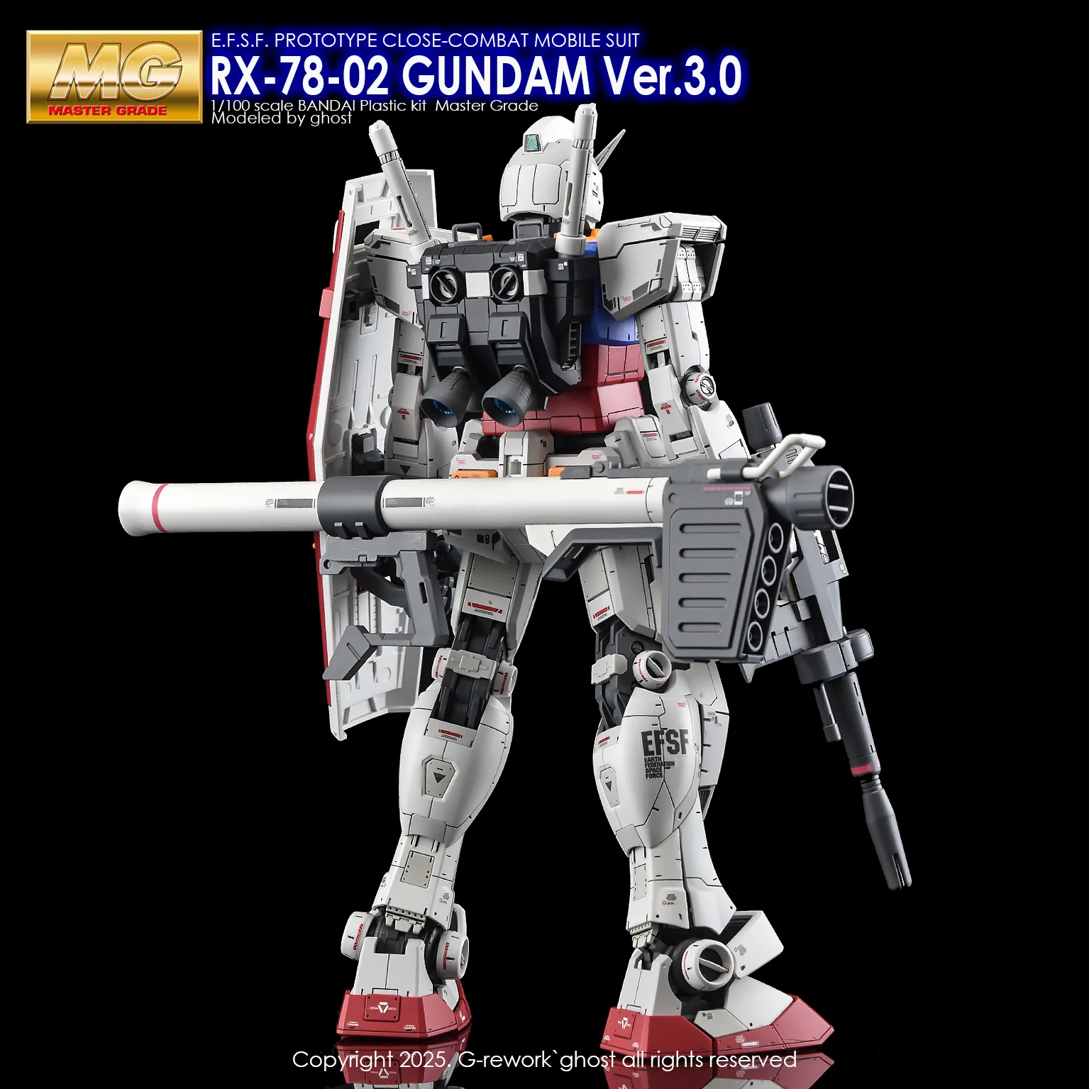 G-Rework [MG] Rx-78-02 GUNDAM 3.0 Ver - Image 8