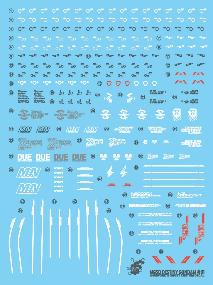 G-Rework Decal  [MGSD] DESTINY GUNDAM - Image 18