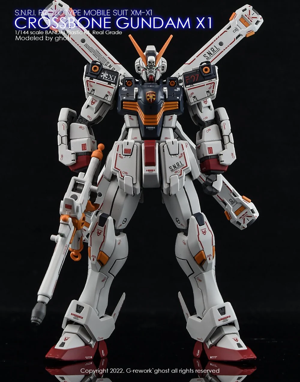 G-Rework [RG] CROSSBONE GUNDAM X1 - Image 10