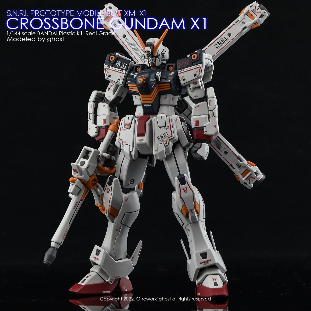 G-Rework [RG] CROSSBONE GUNDAM X1 - Image 14