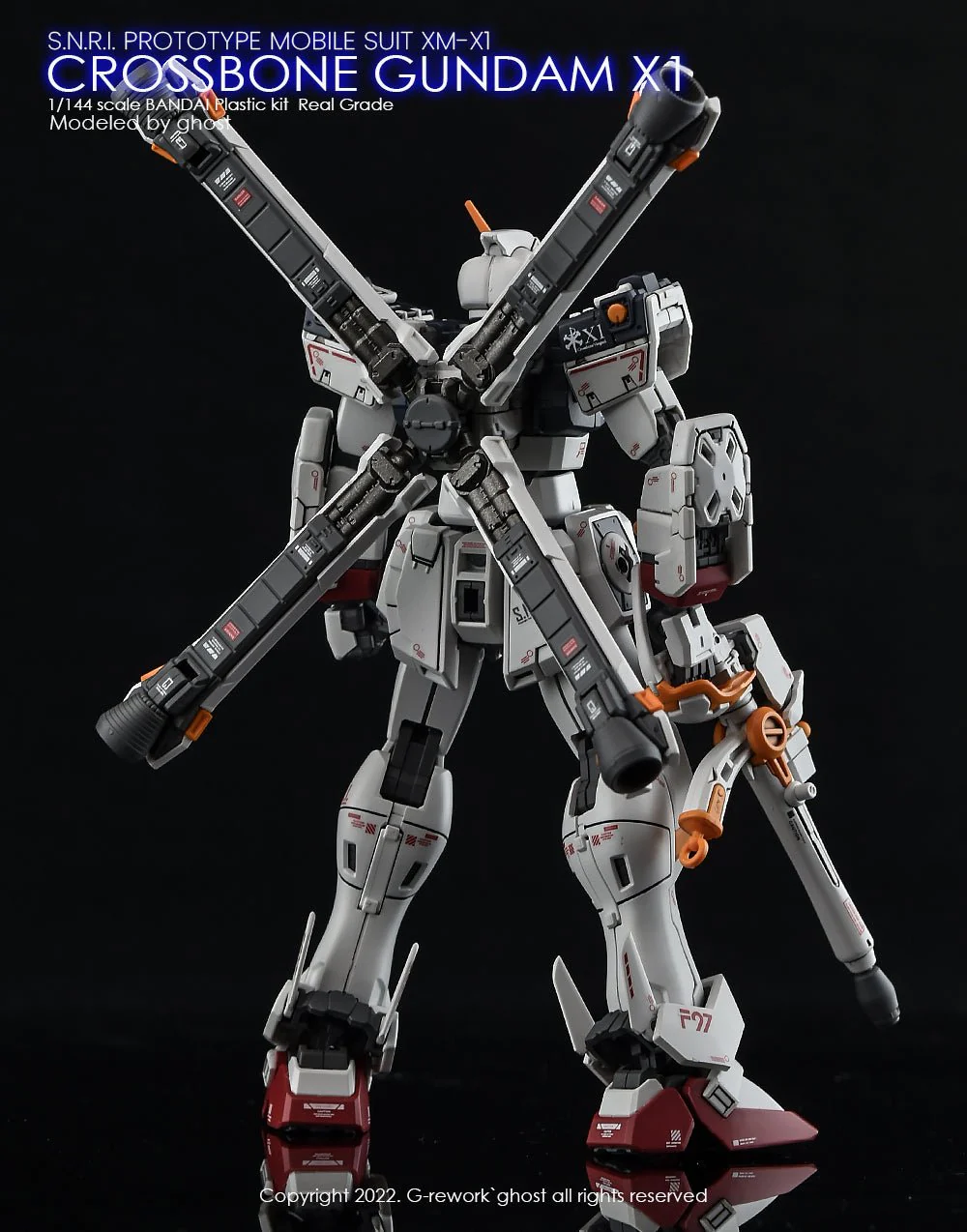 G-Rework [RG] CROSSBONE GUNDAM X1 - Image 18