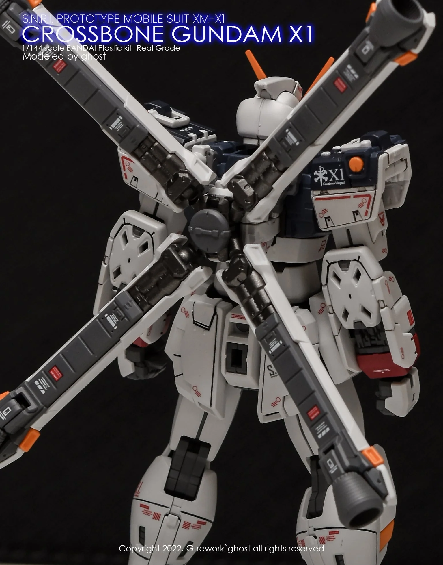 G-Rework [RG] CROSSBONE GUNDAM X1 - Image 5